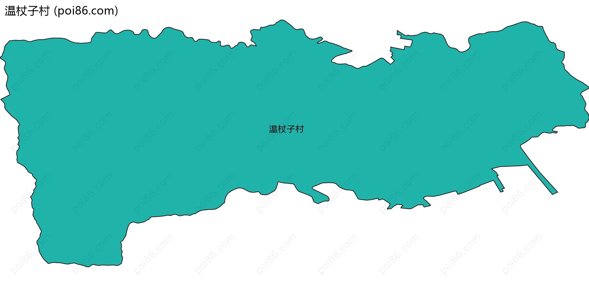 温杖子村边界地图