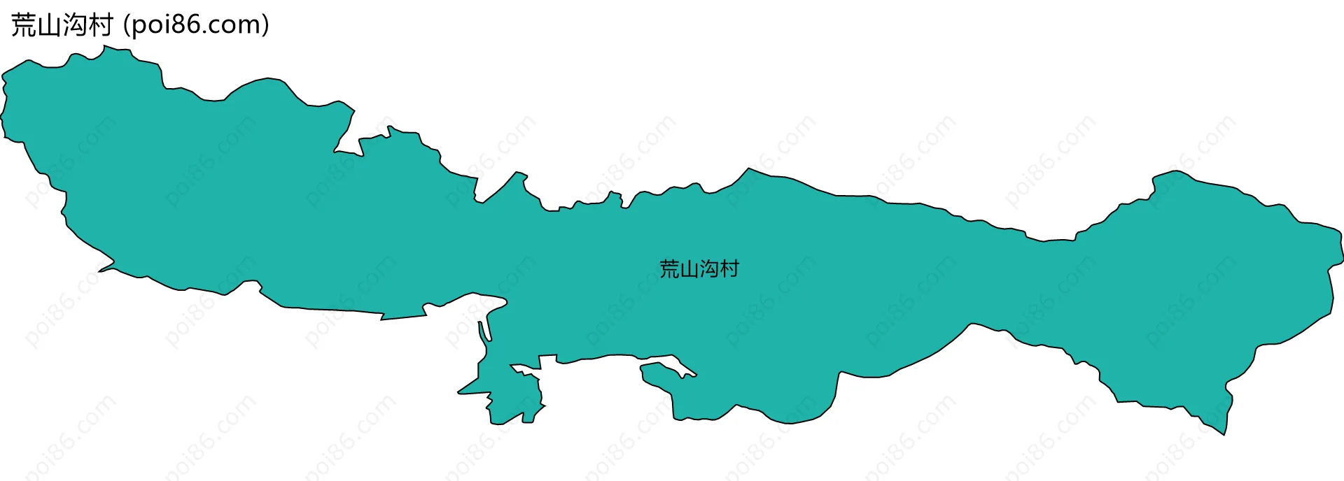 荒山沟村边界地图