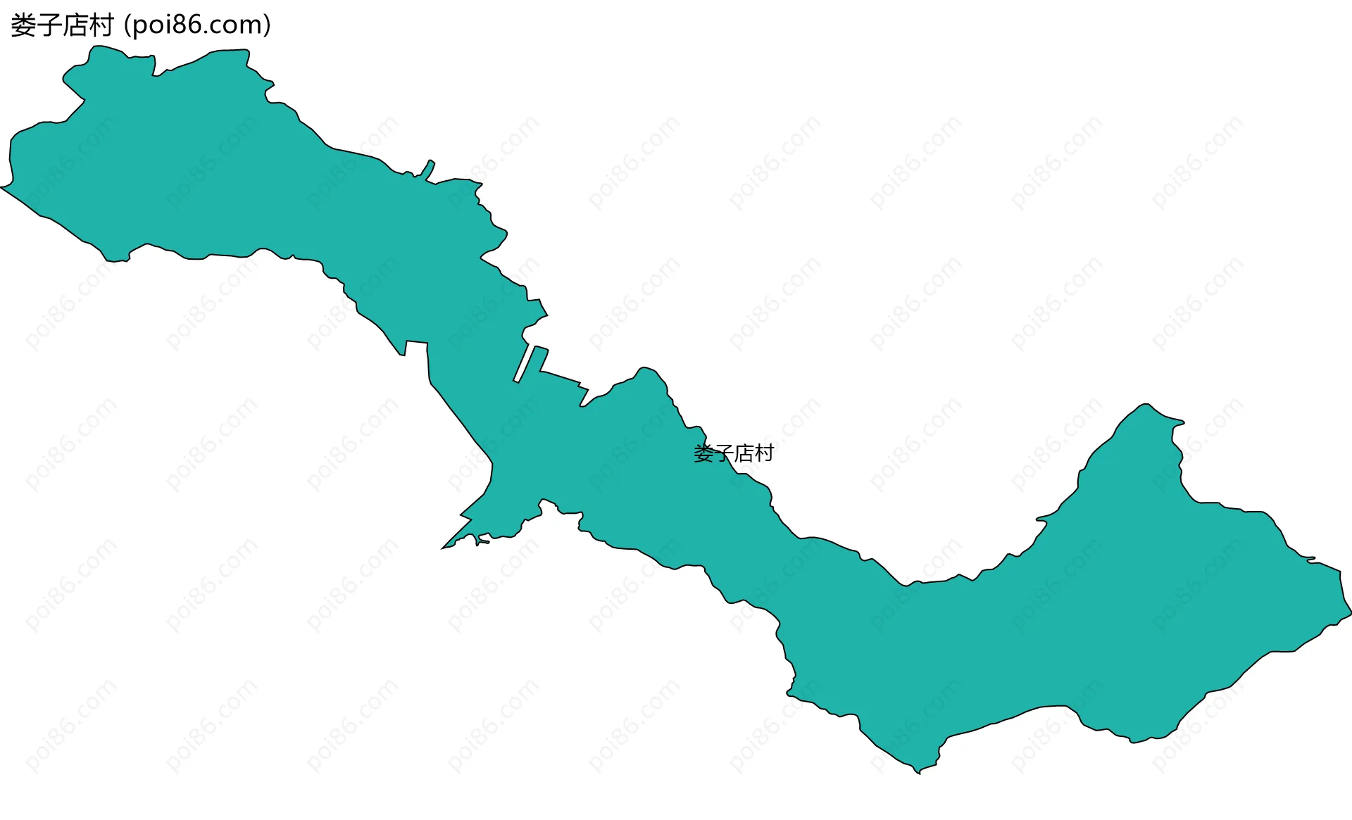 娄子店村边界地图