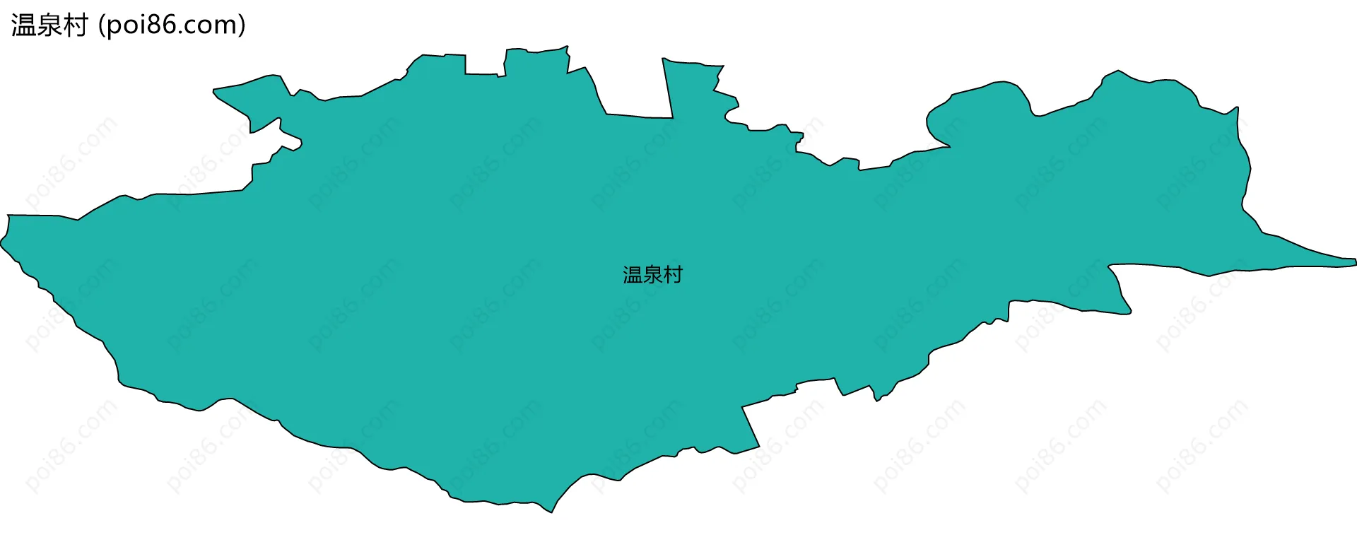 温泉村边界地图