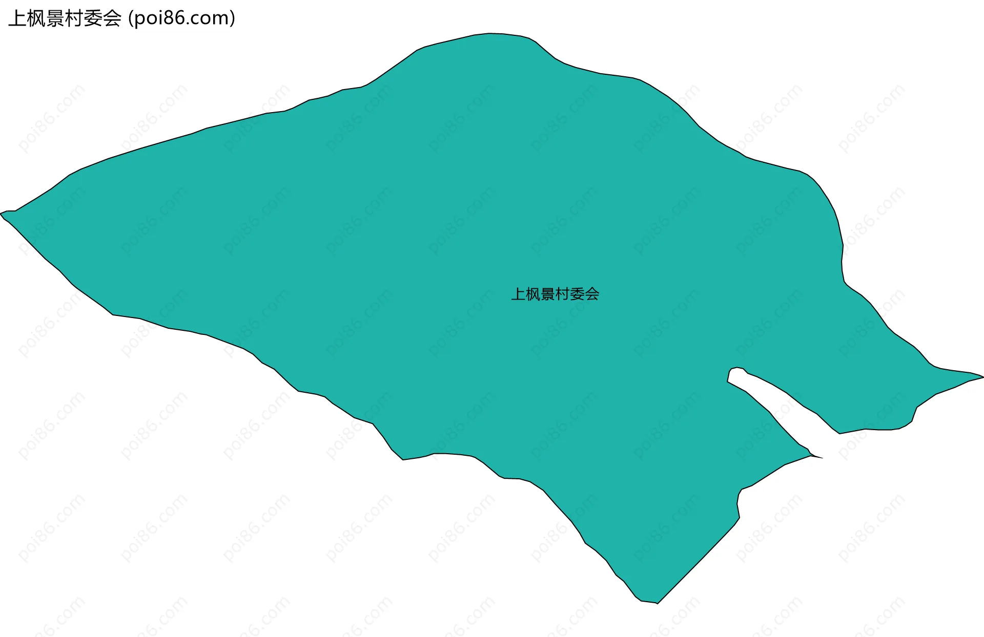 上枫景村委会边界地图
