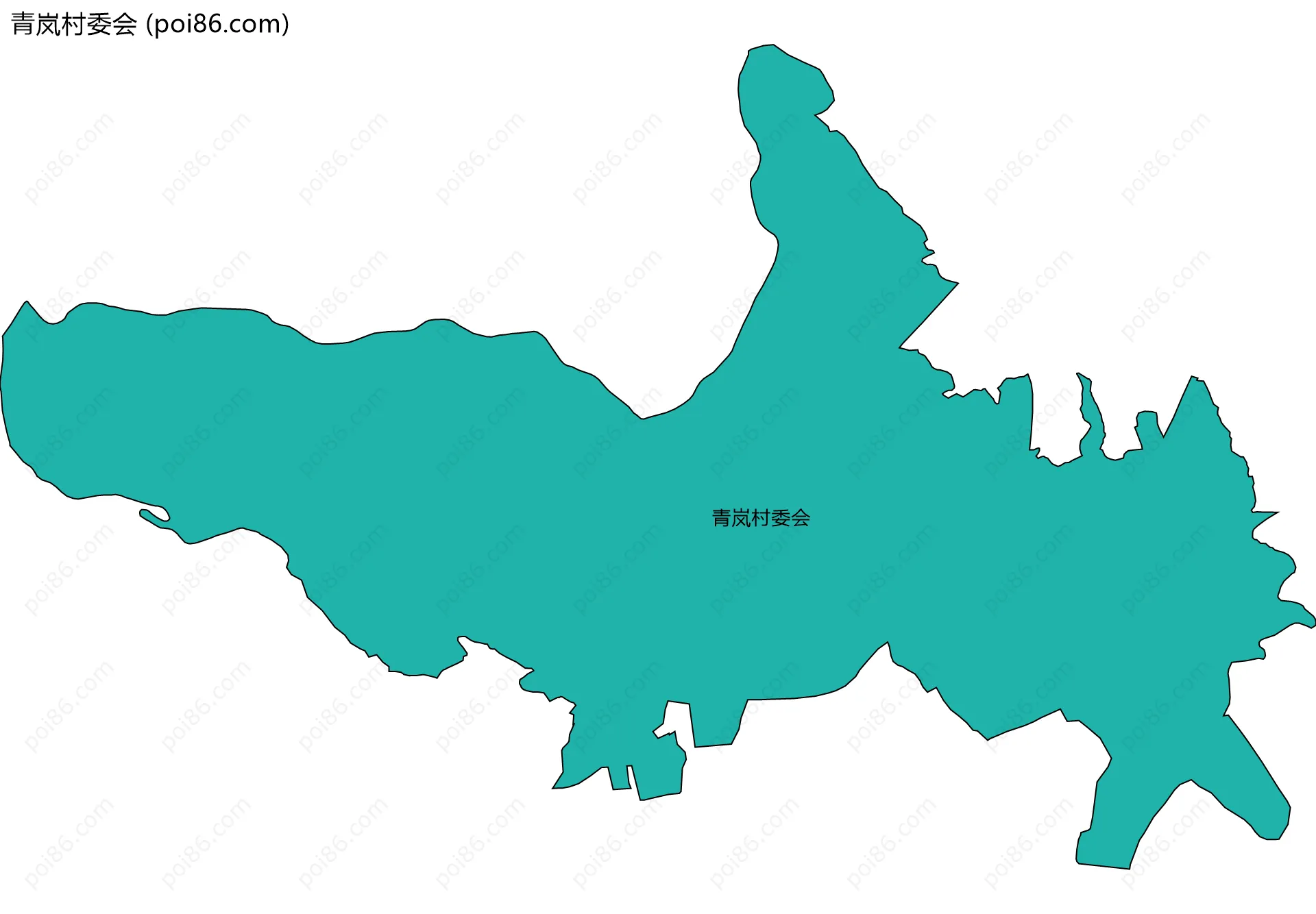 青岚村委会边界地图