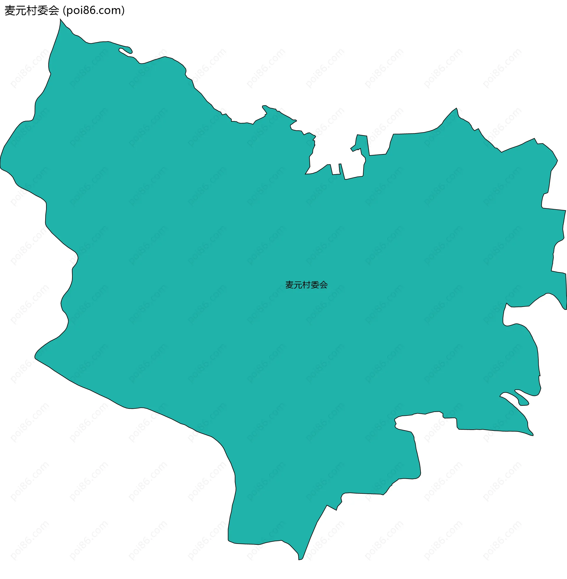 麦元村委会边界地图