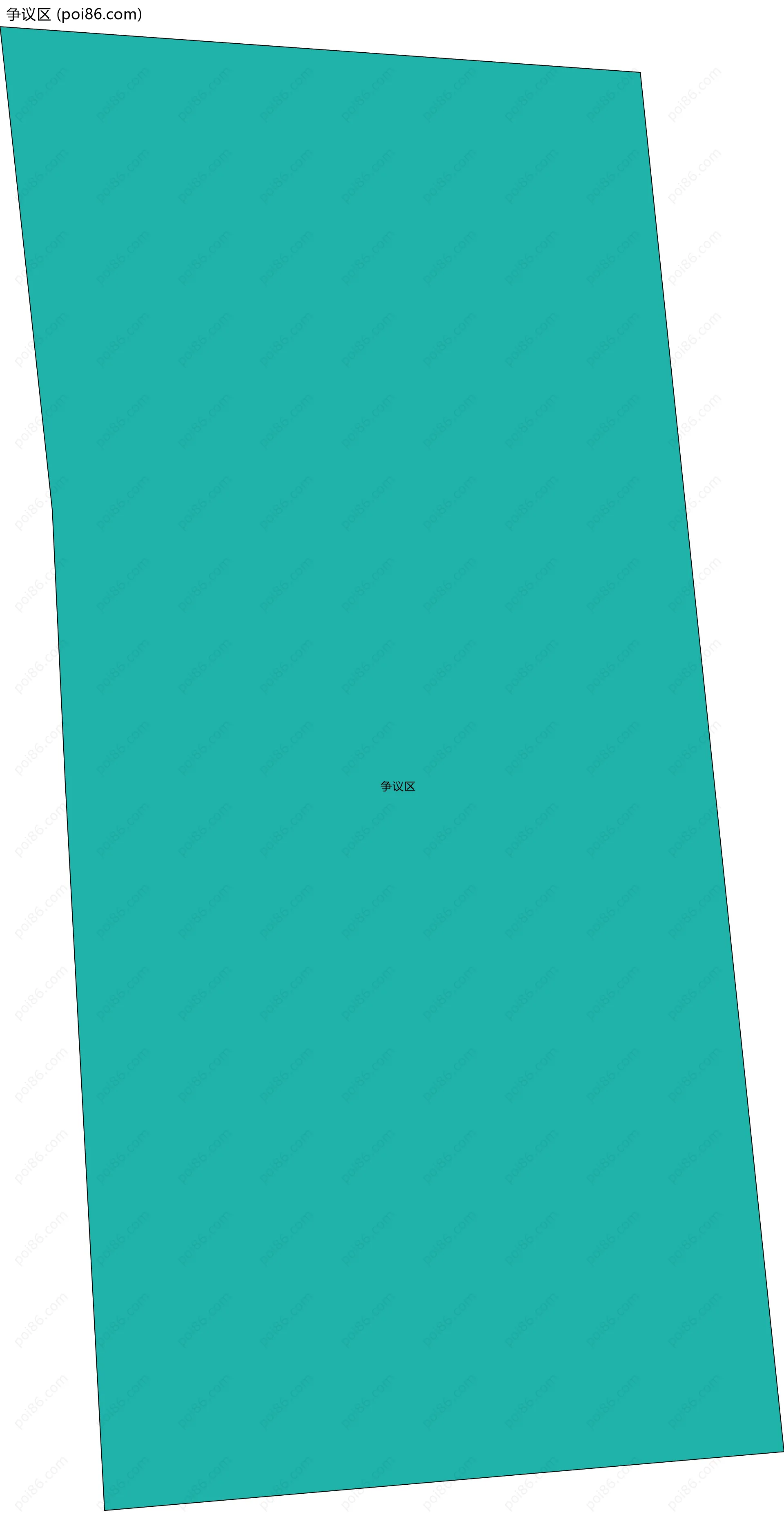 争议区边界地图