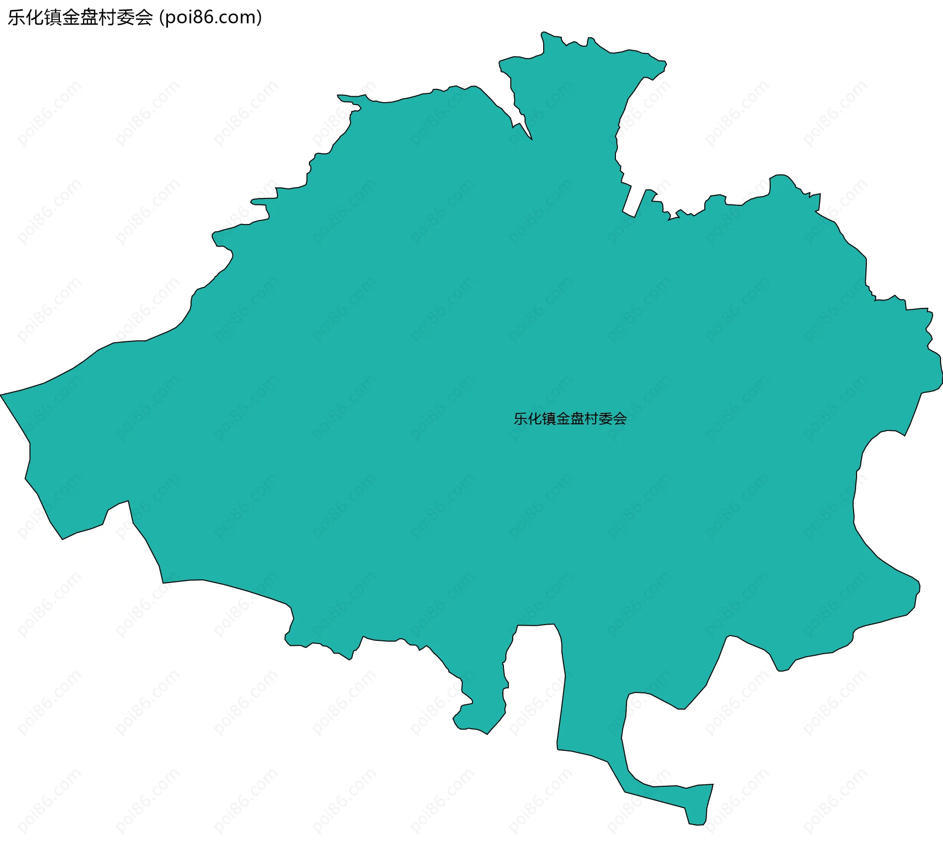 乐化镇金盘村委会边界地图
