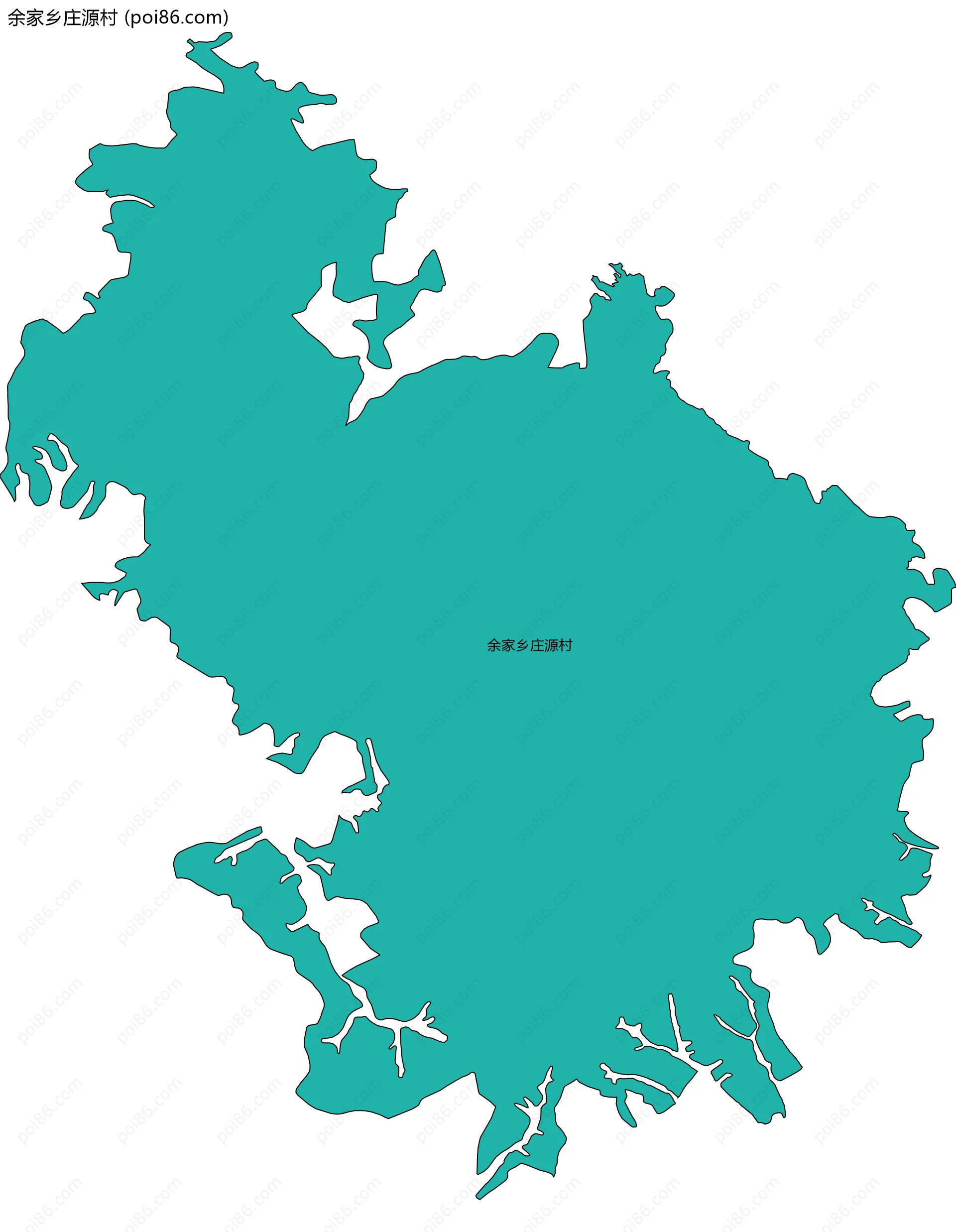 余家乡庄源村边界地图