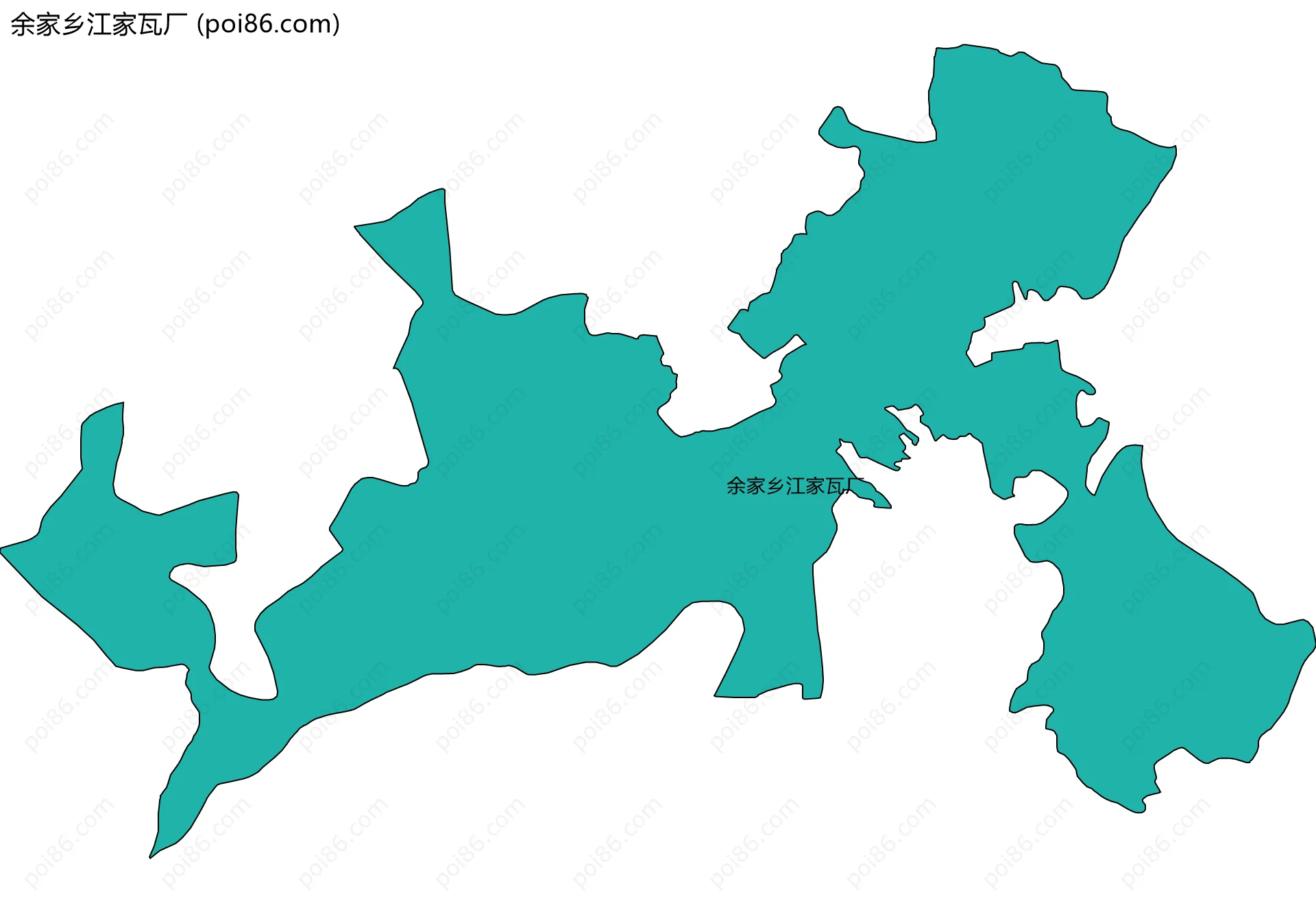 余家乡江家瓦厂边界地图