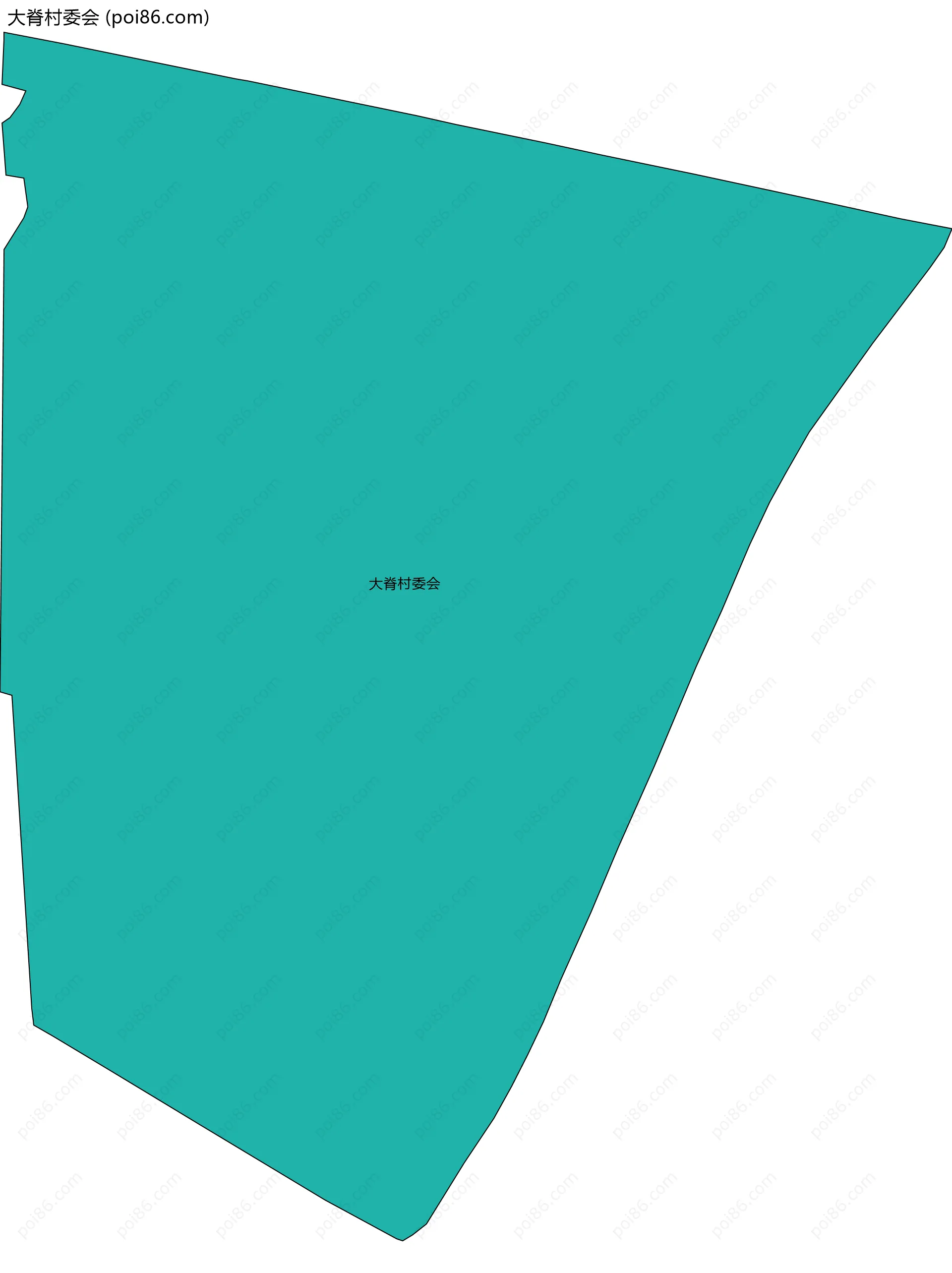 大脊村委会边界地图