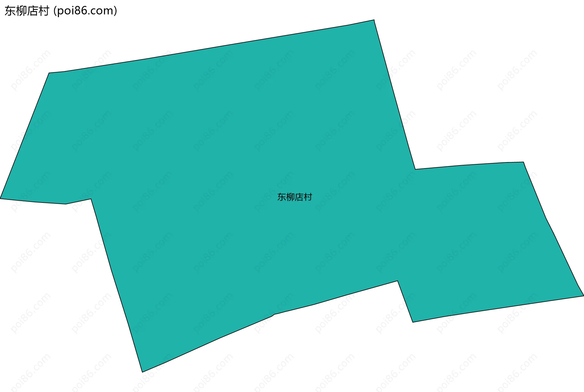 东柳店村边界地图