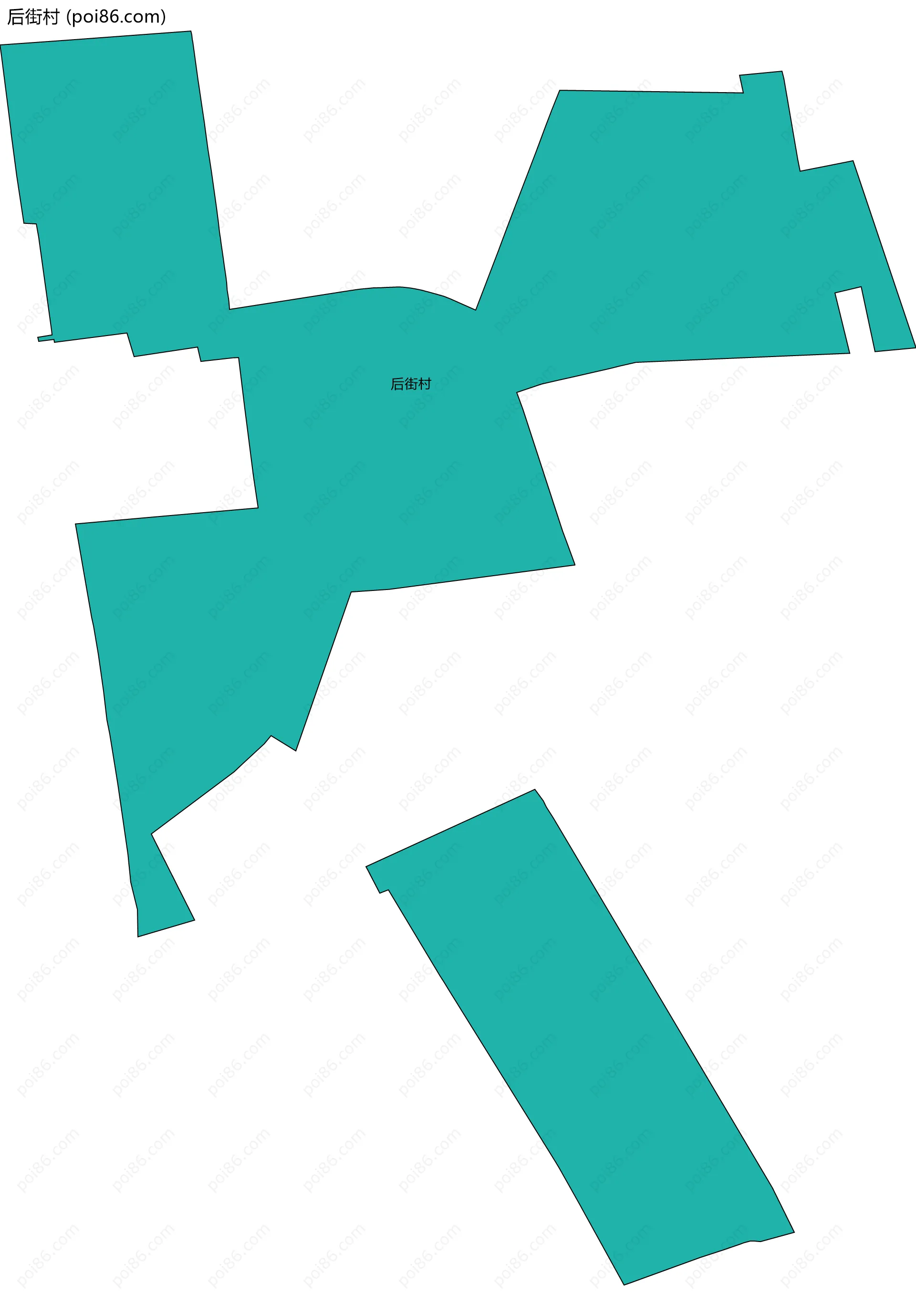 后街村边界地图
