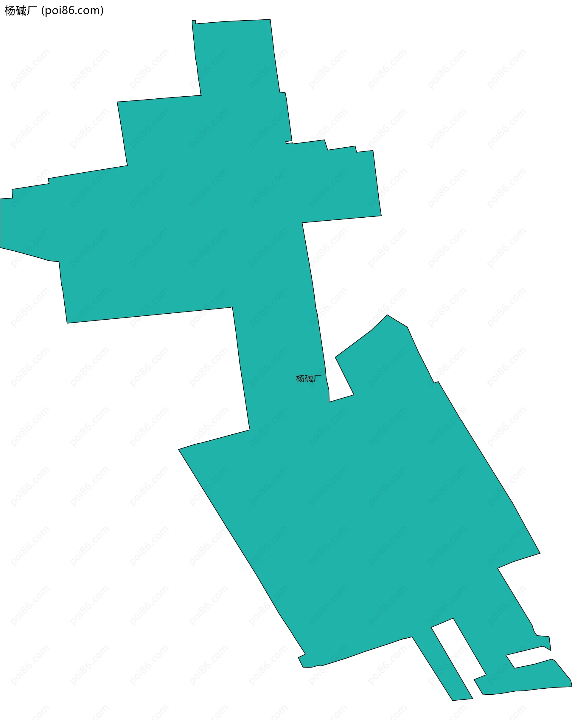 杨碱厂边界地图