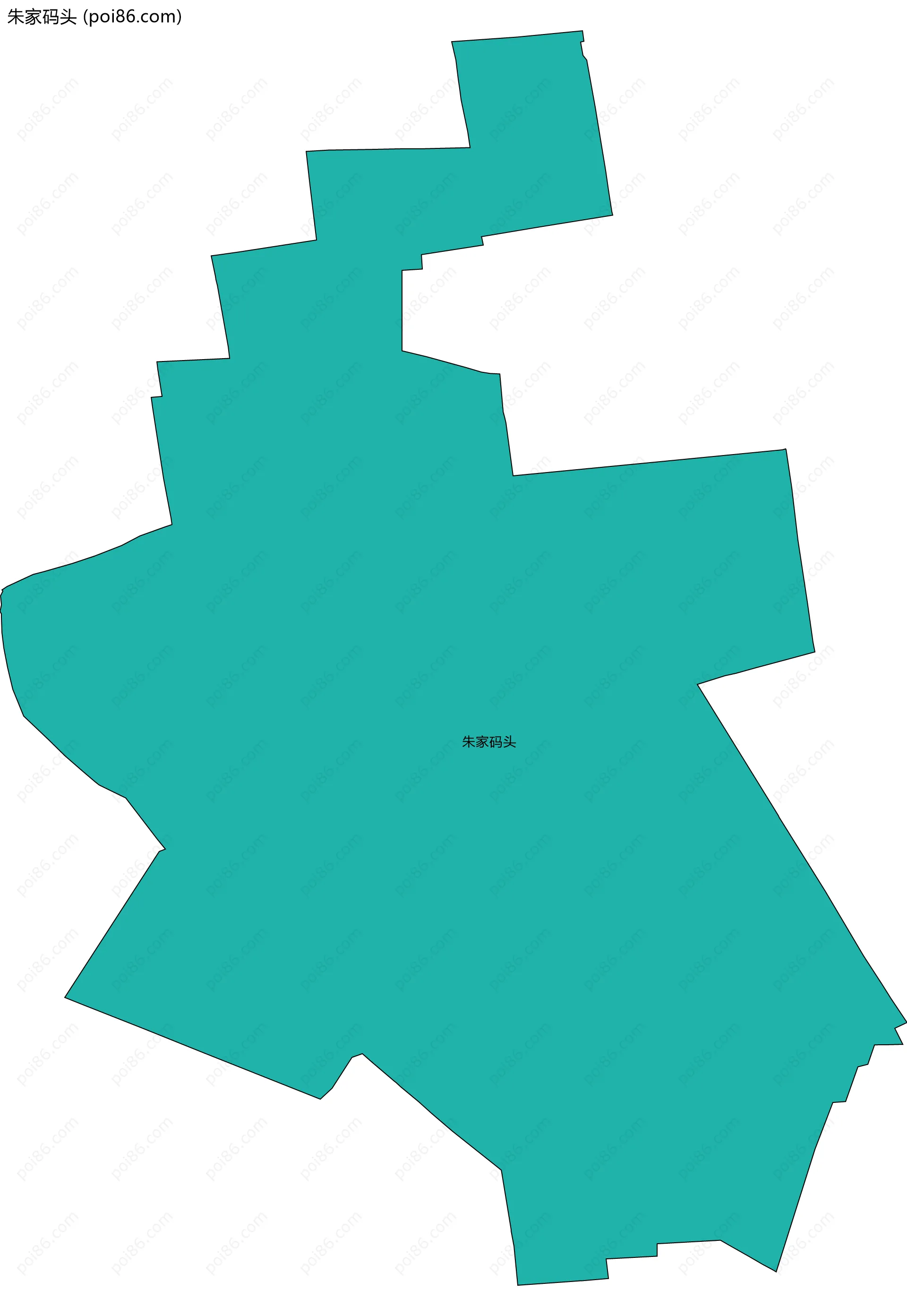 朱家码头边界地图