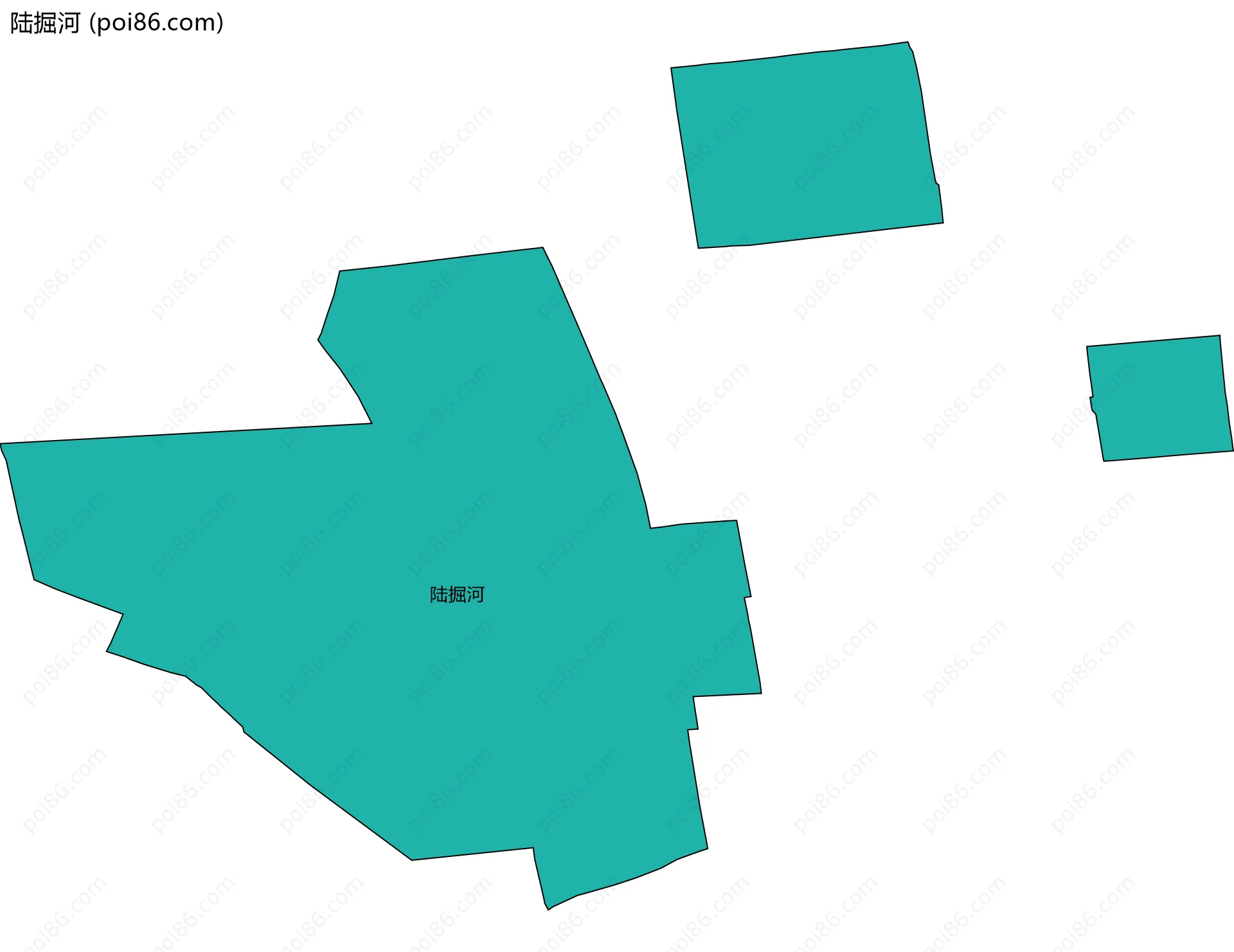 陆掘河边界地图