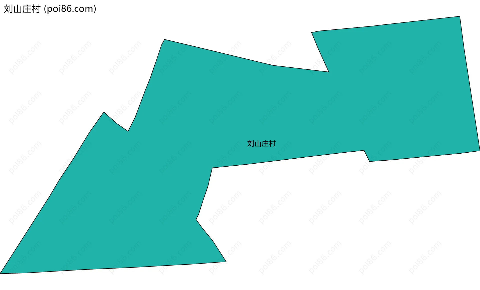 刘山庄村边界地图
