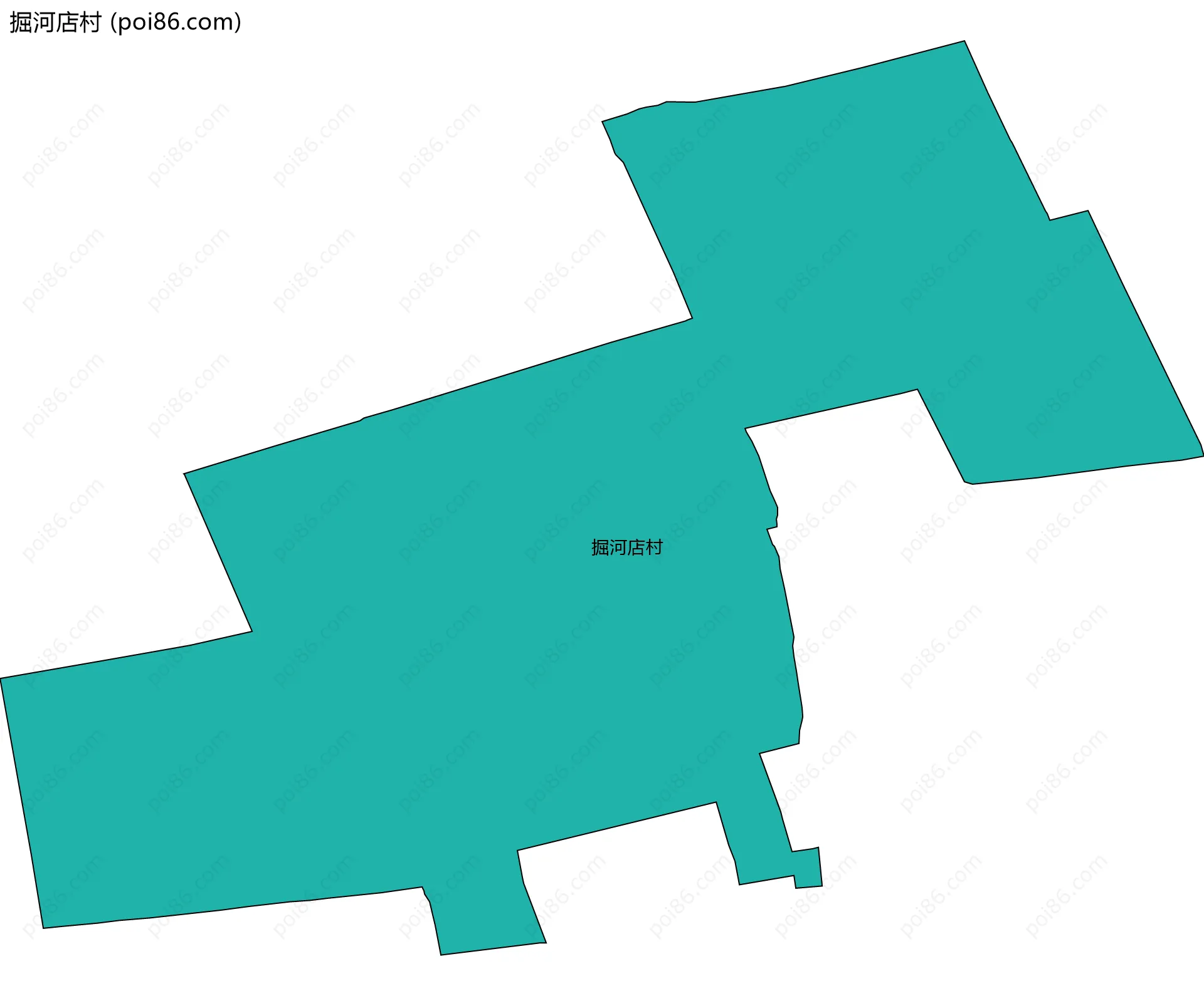 掘河店村边界地图