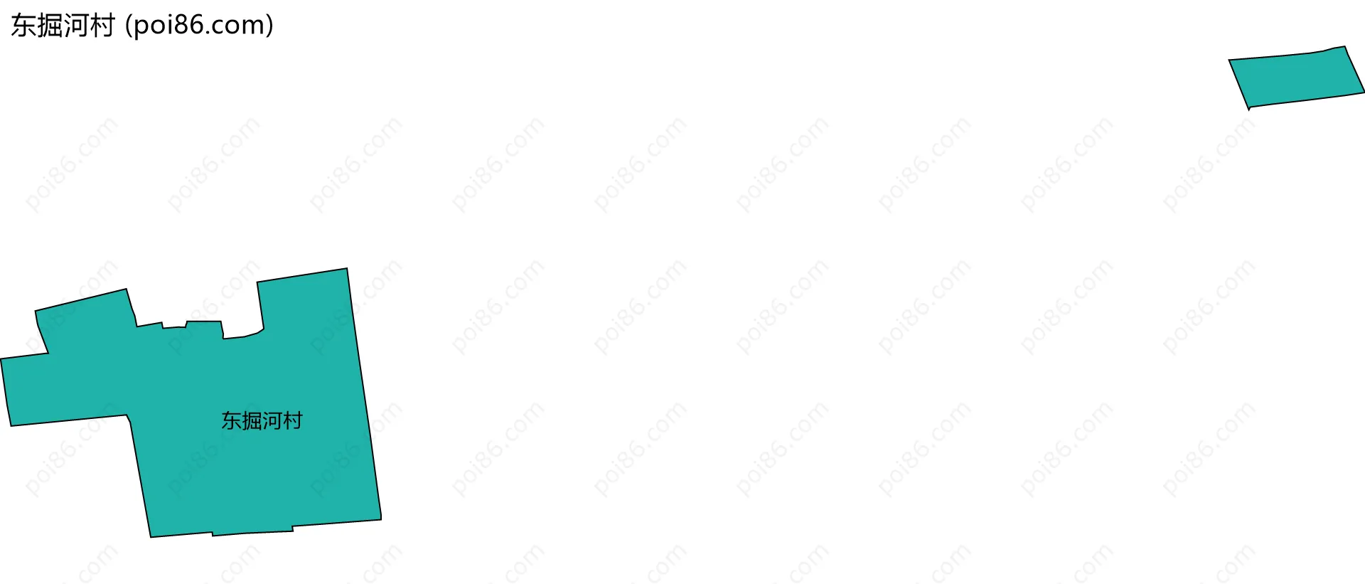 东掘河村边界地图