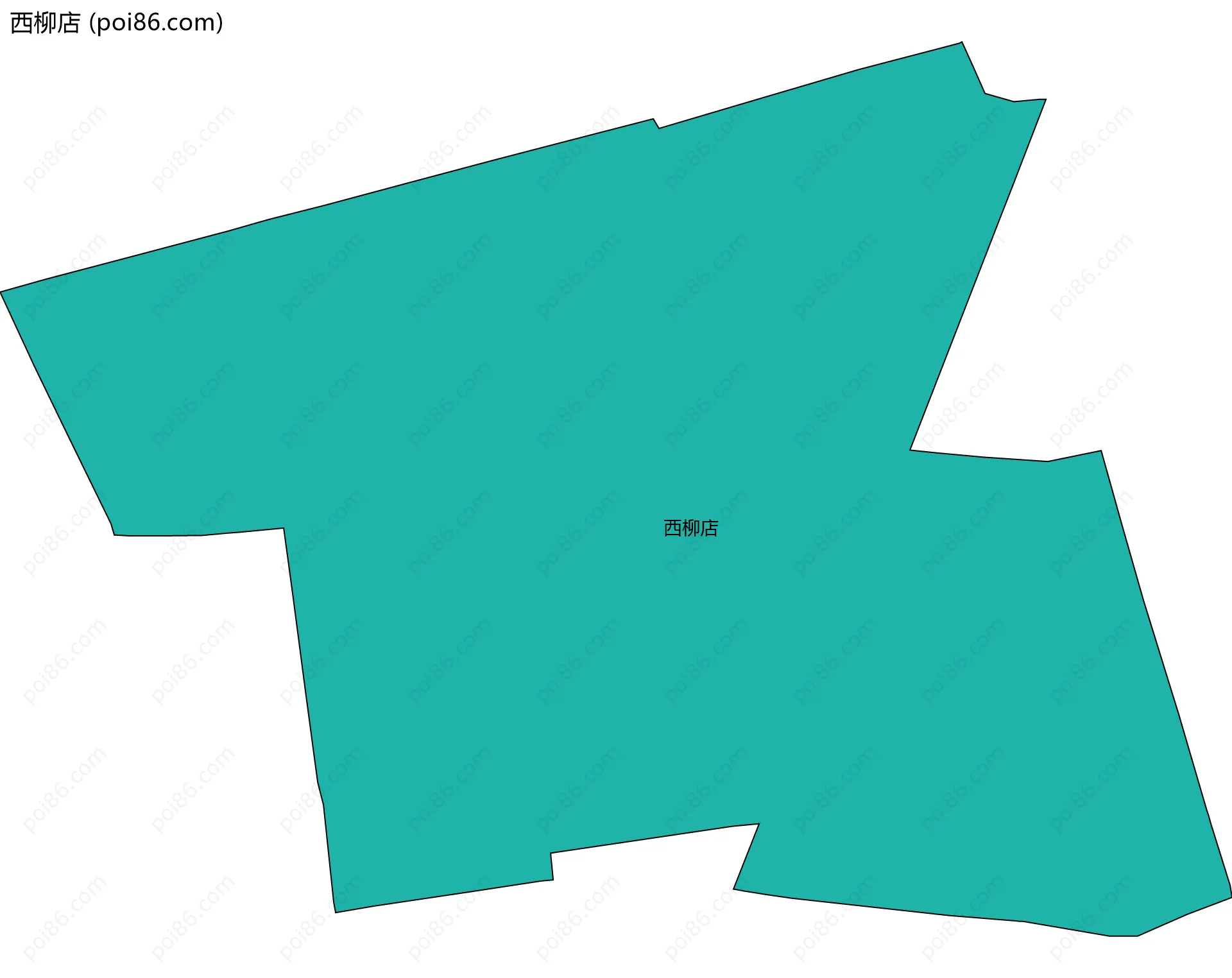 西柳店边界地图