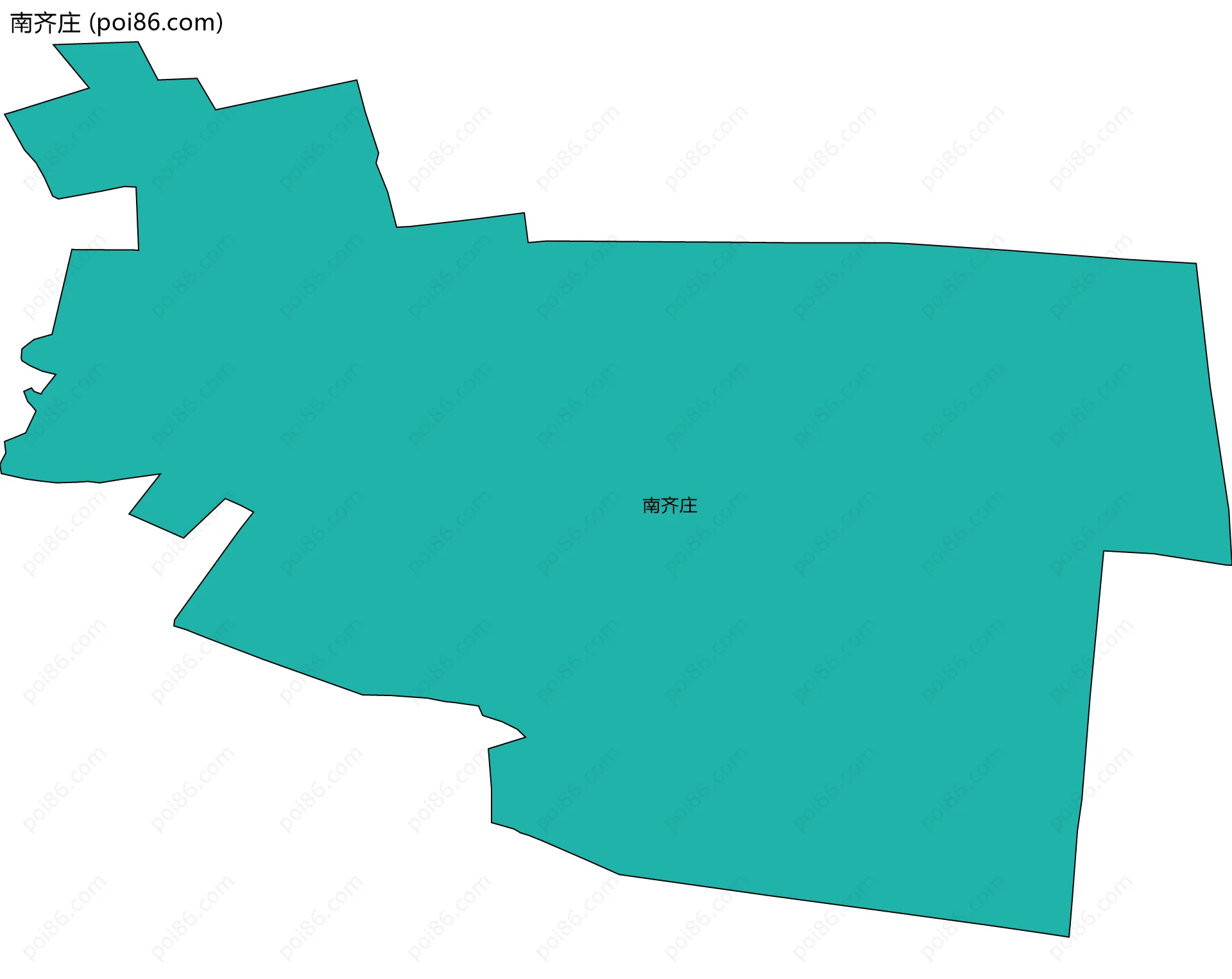 南齐庄边界地图