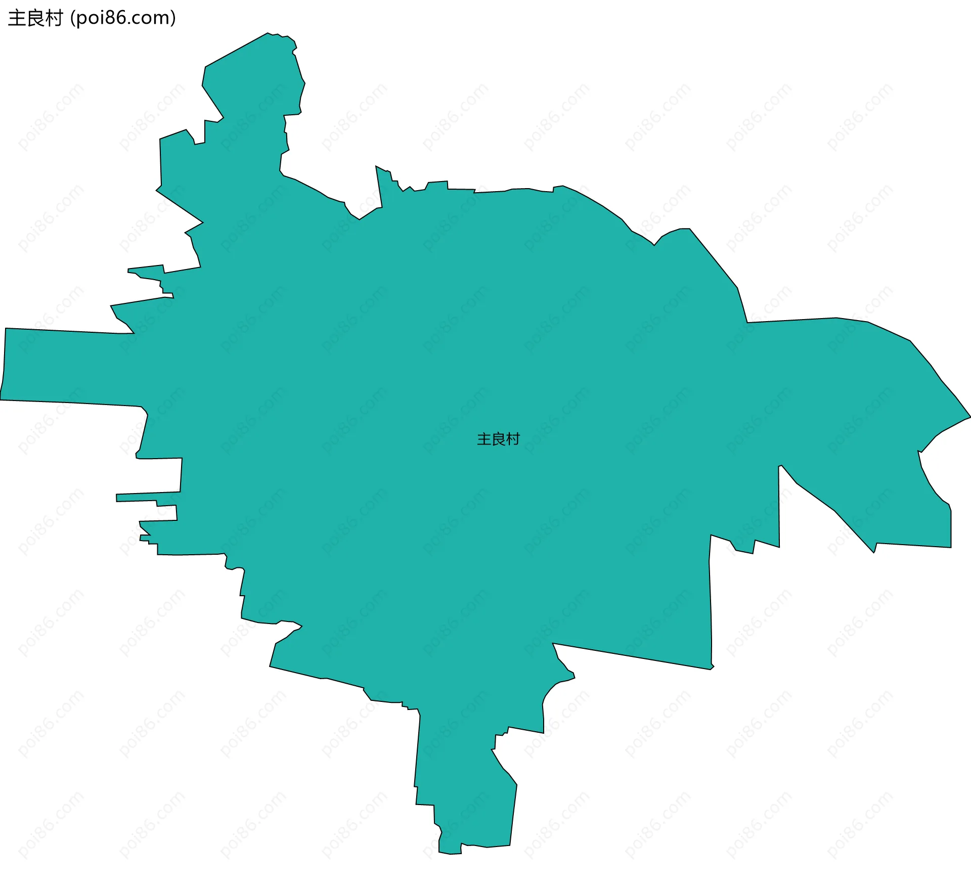 主良村边界地图