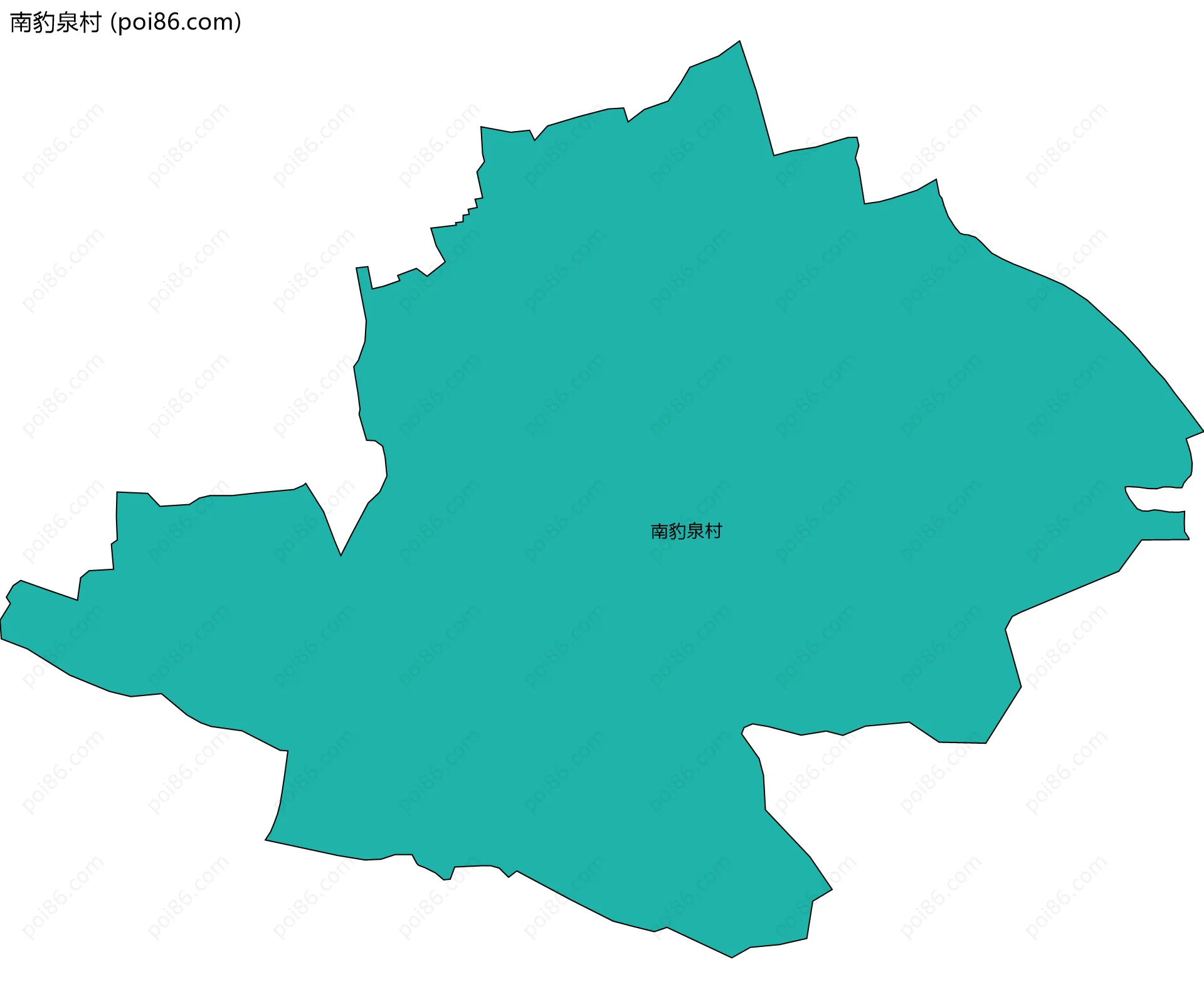 南豹泉村边界地图