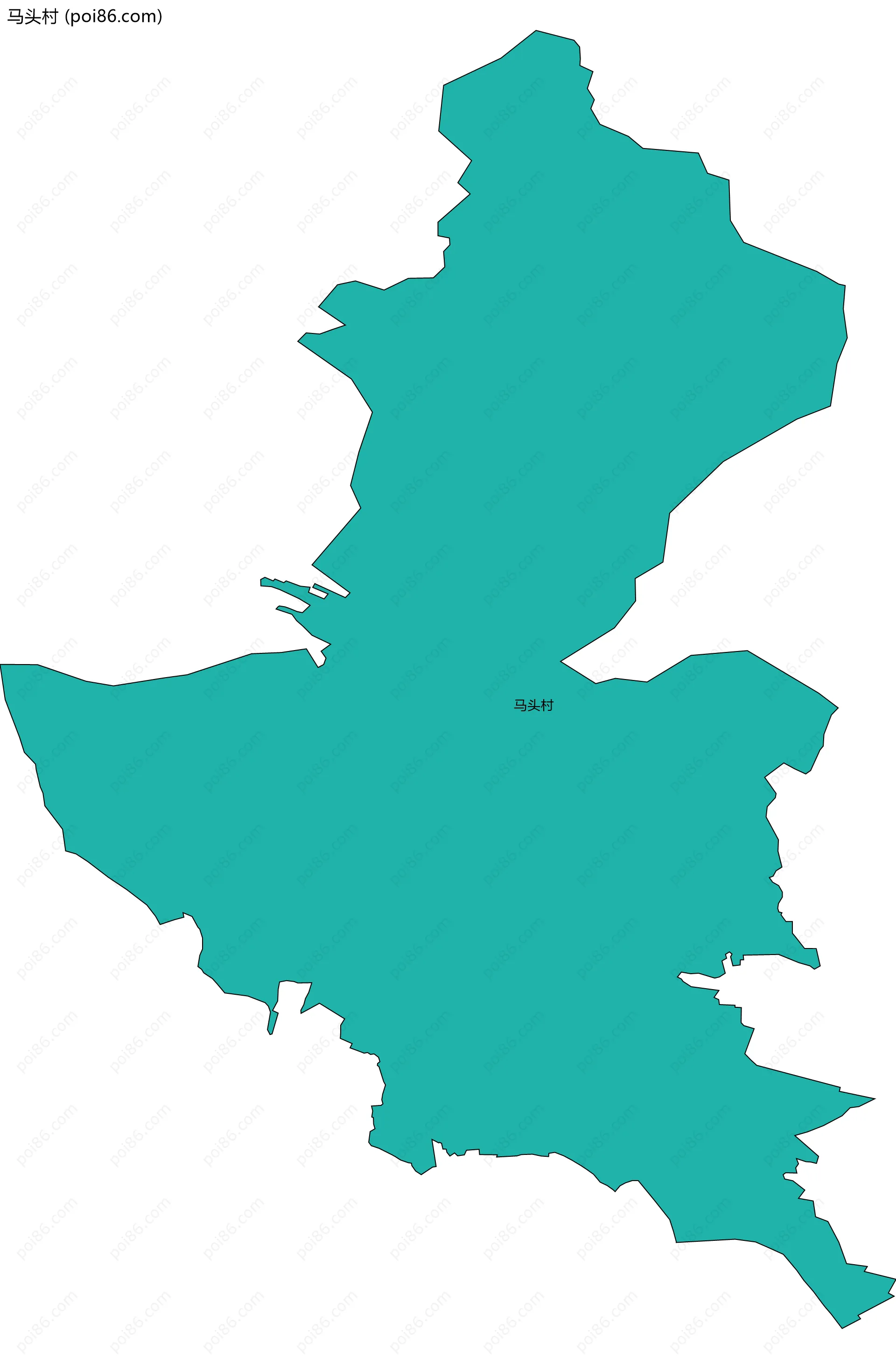 马头村边界地图