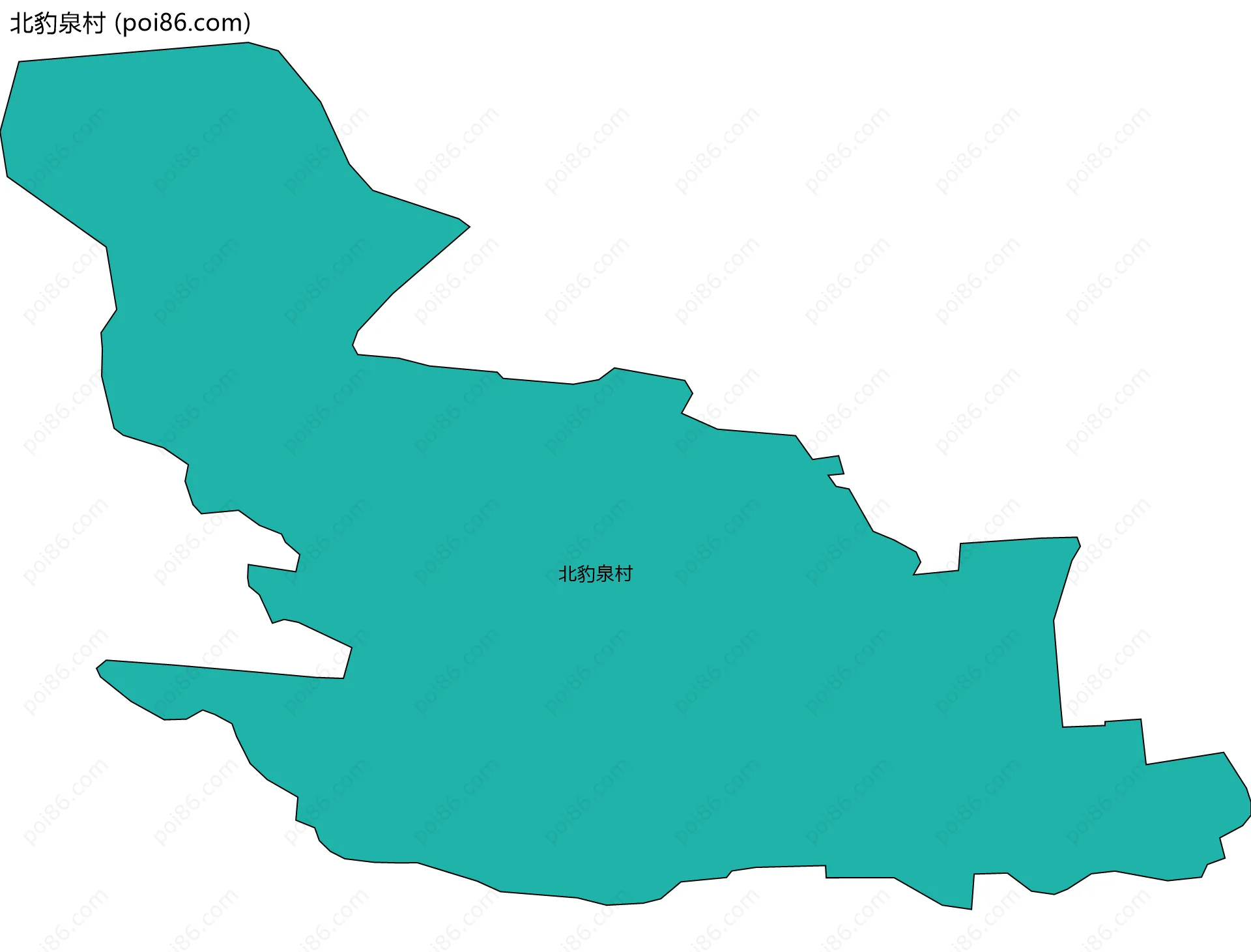 北豹泉村边界地图