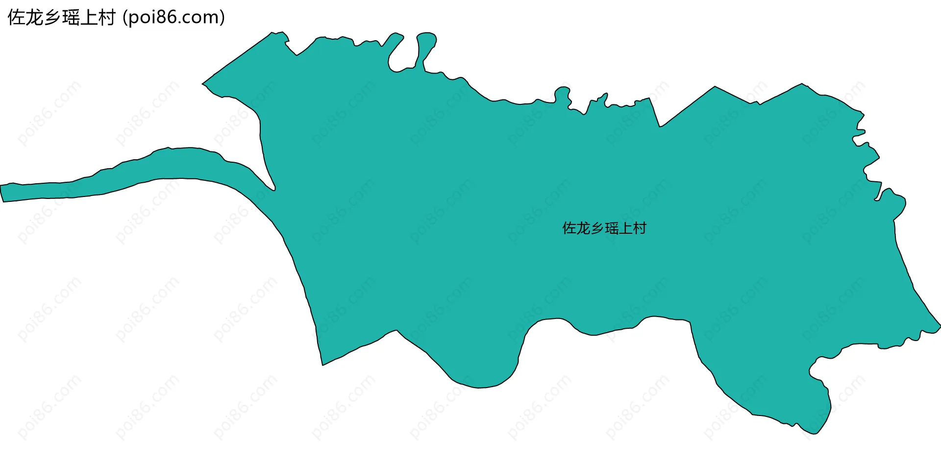 佐龙乡瑶上村边界地图