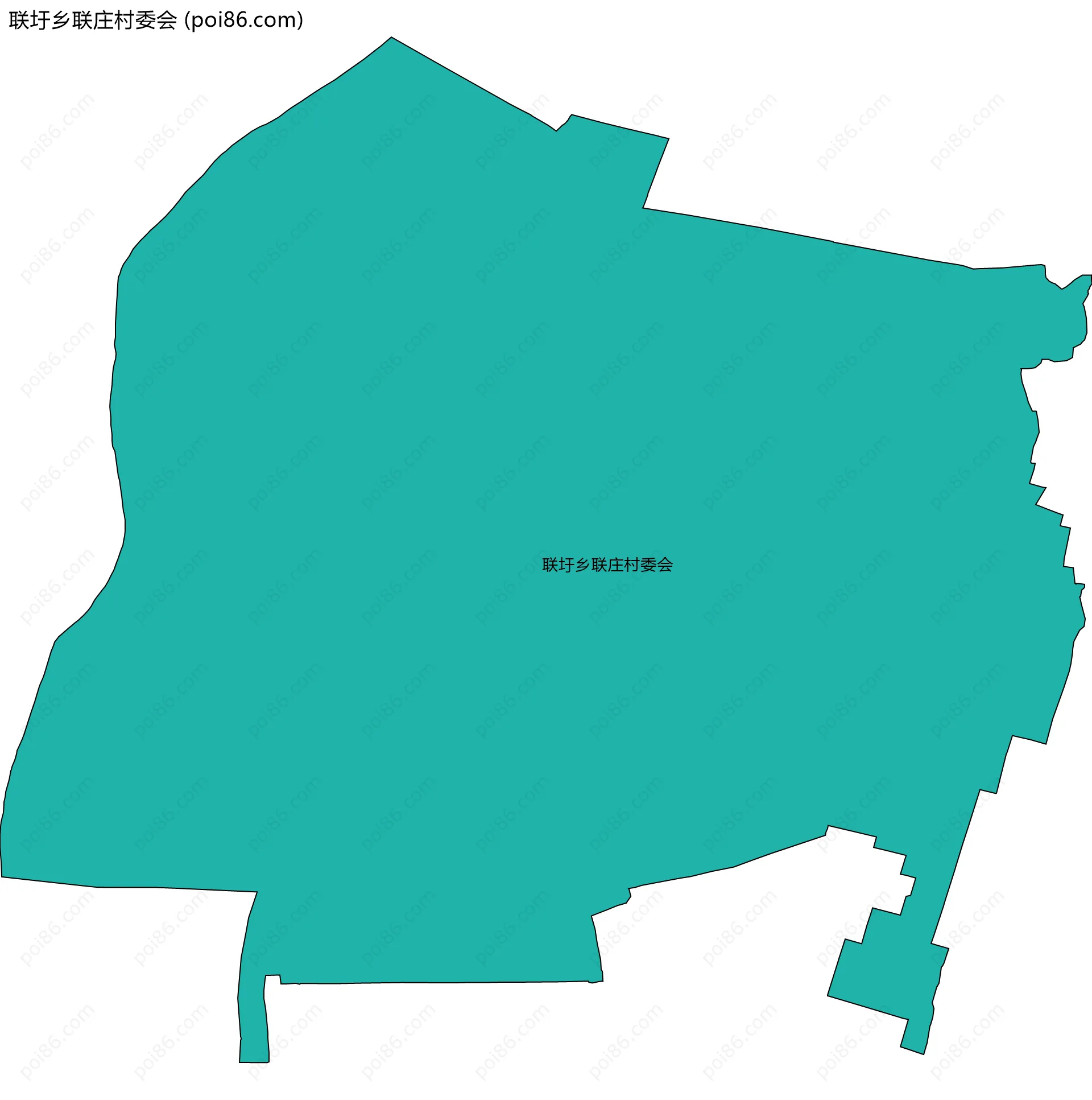 联圩乡联庄村委会边界地图