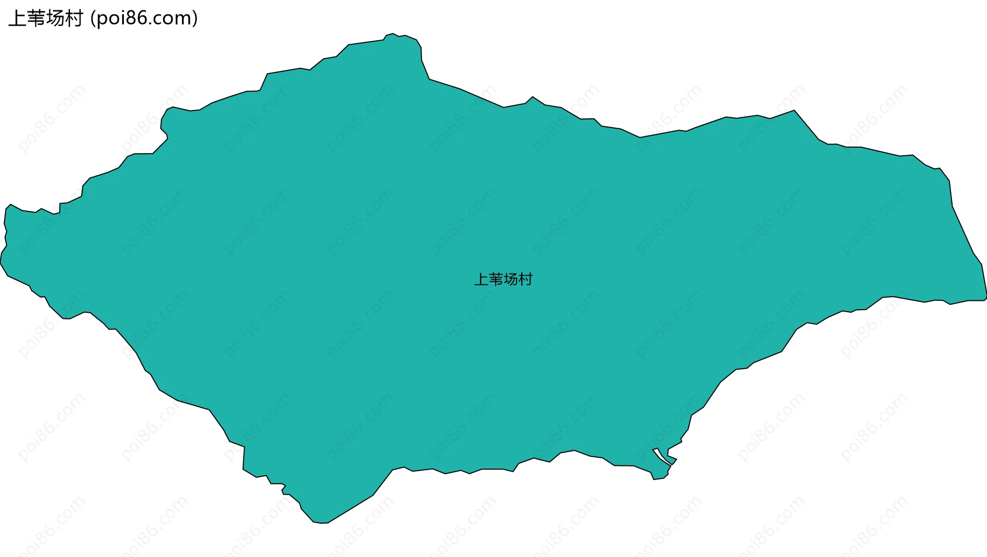 上苇场村边界地图