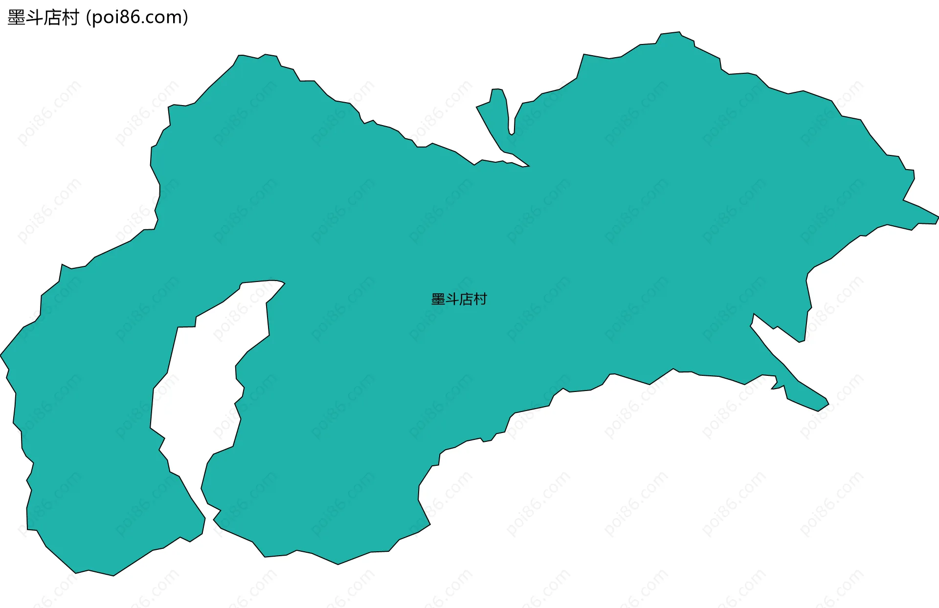 墨斗店村边界地图