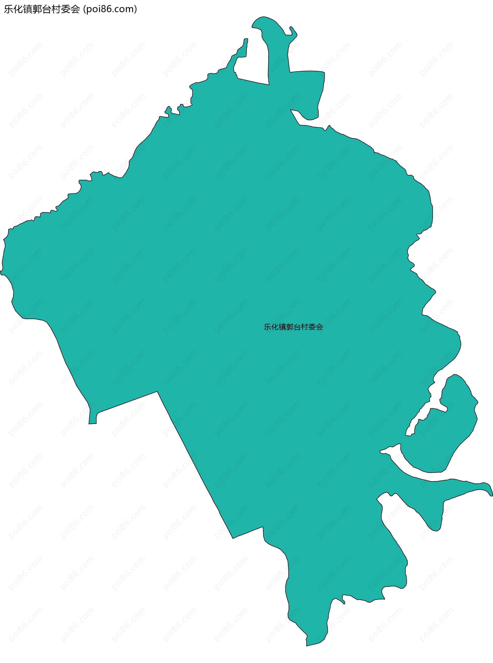 乐化镇郭台村委会边界地图