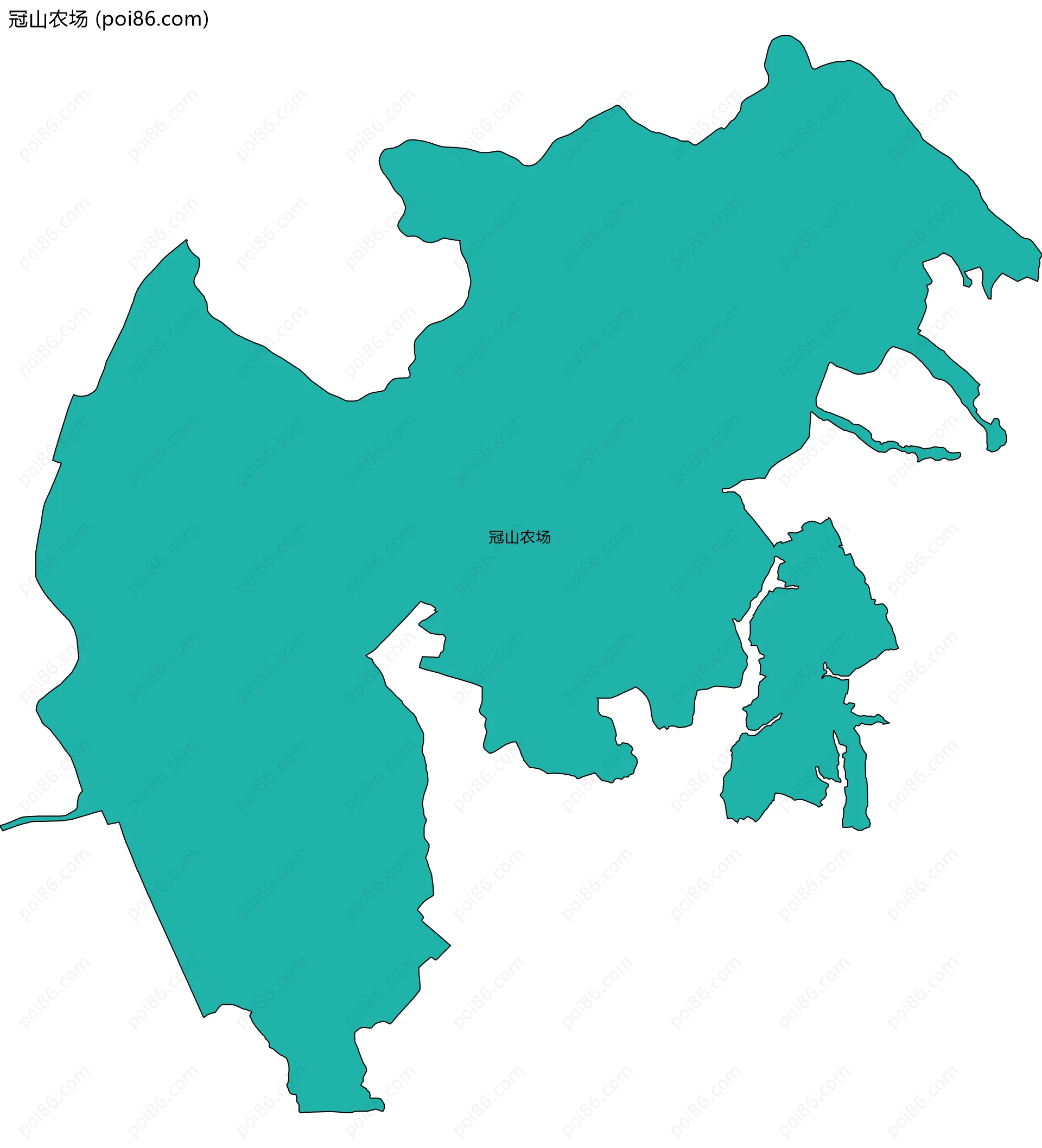 冠山农场边界地图