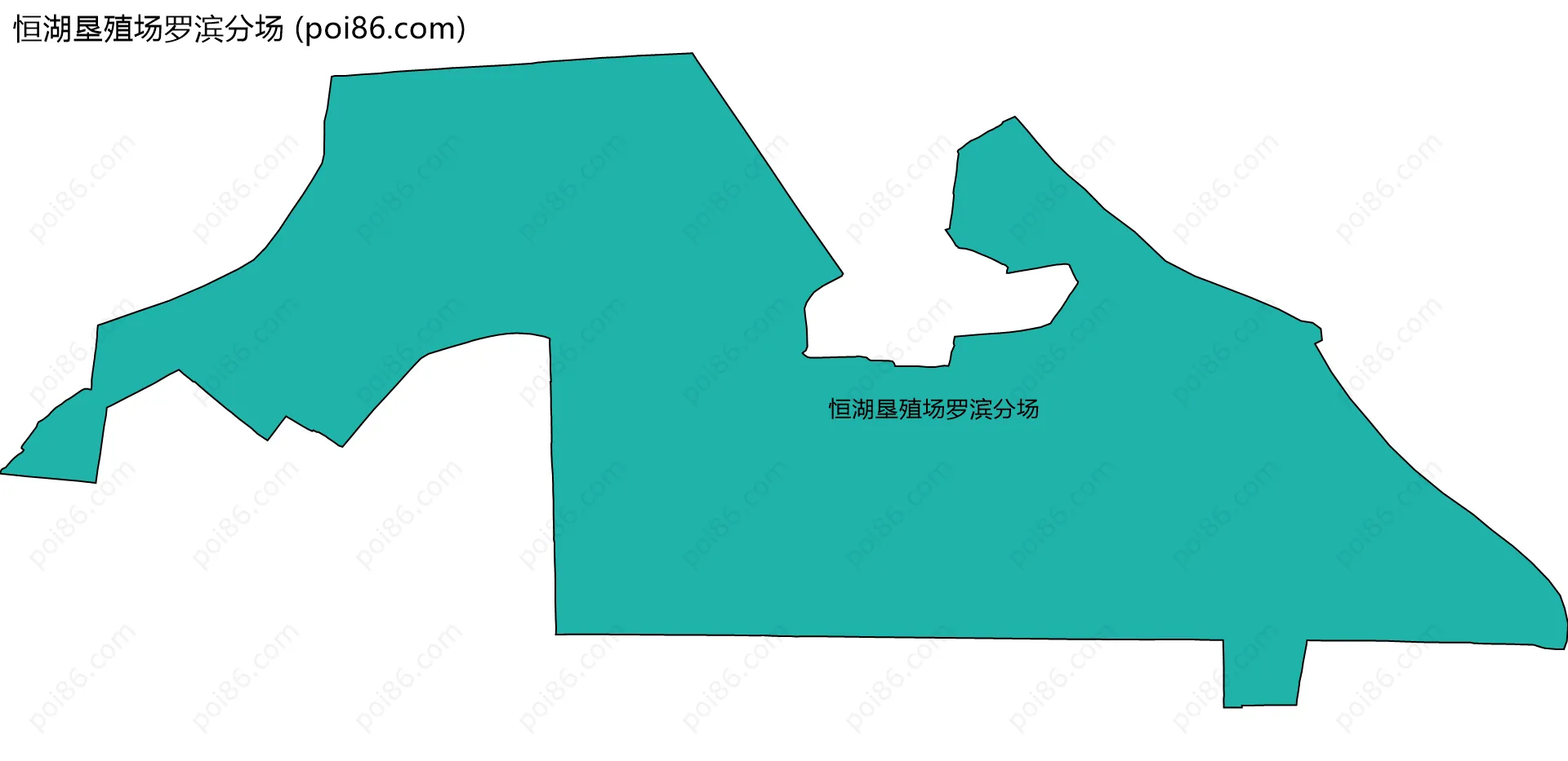 恒湖垦殖场罗滨分场边界地图