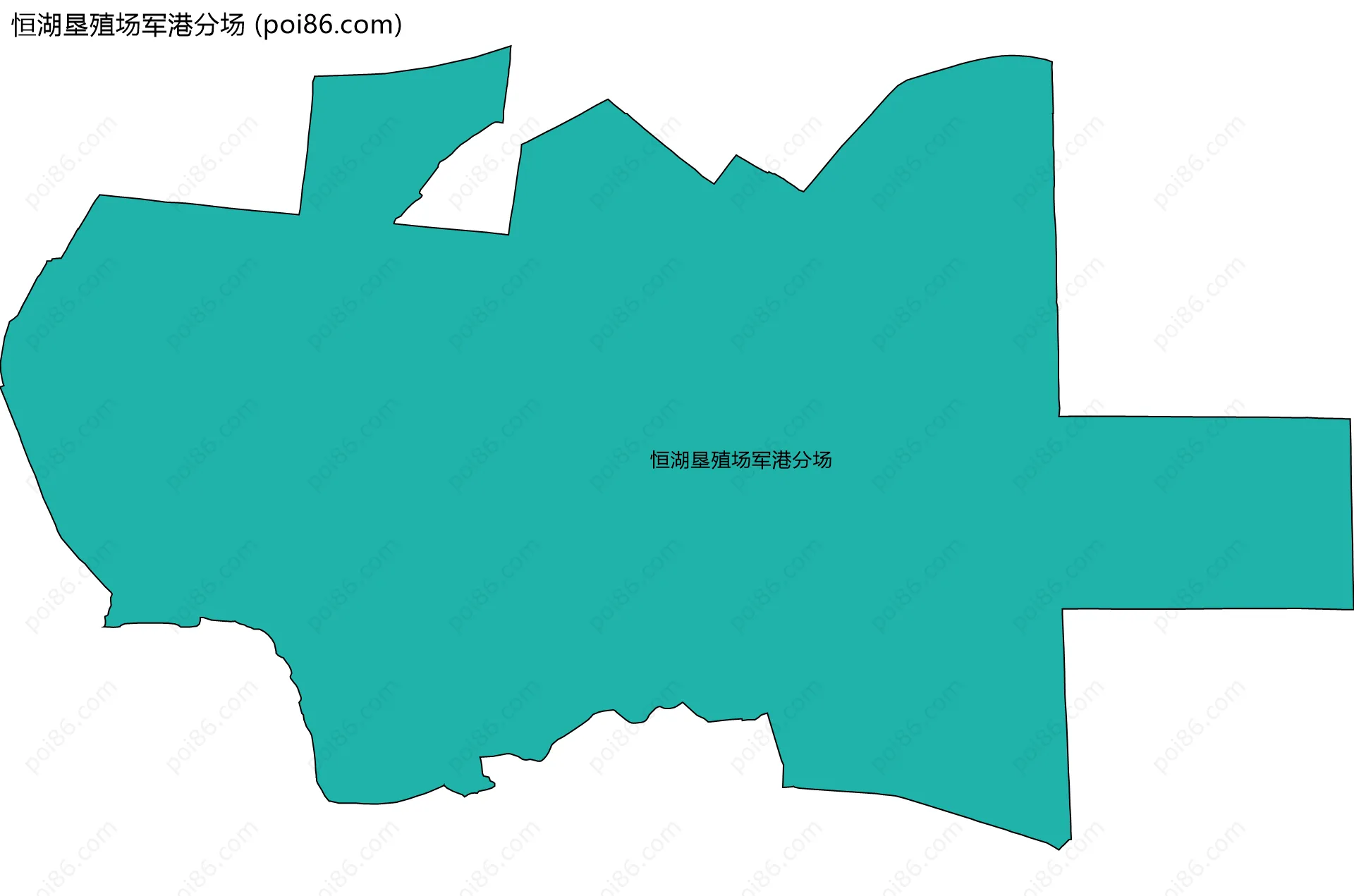 恒湖垦殖场军港分场边界地图