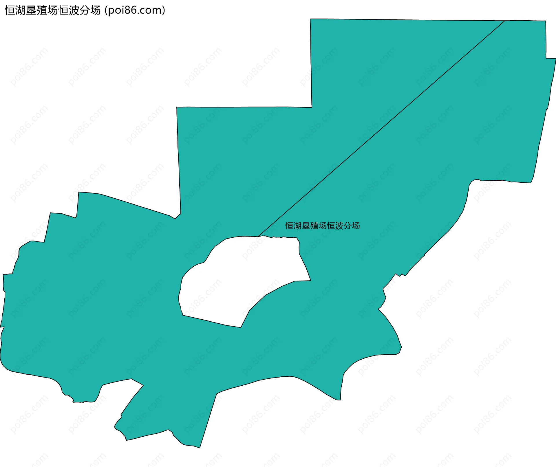 恒湖垦殖场恒波分场边界地图