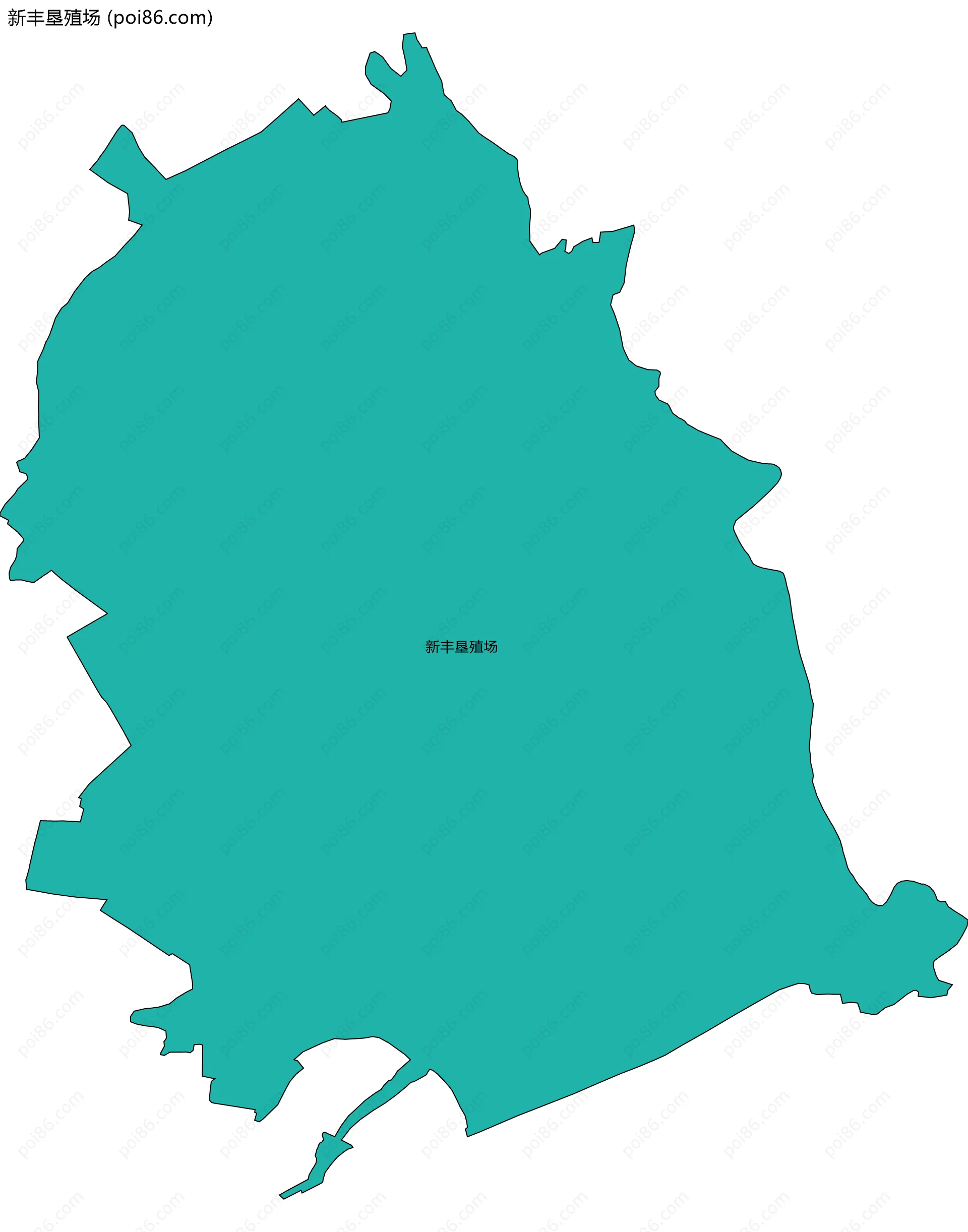 新丰垦殖场边界地图