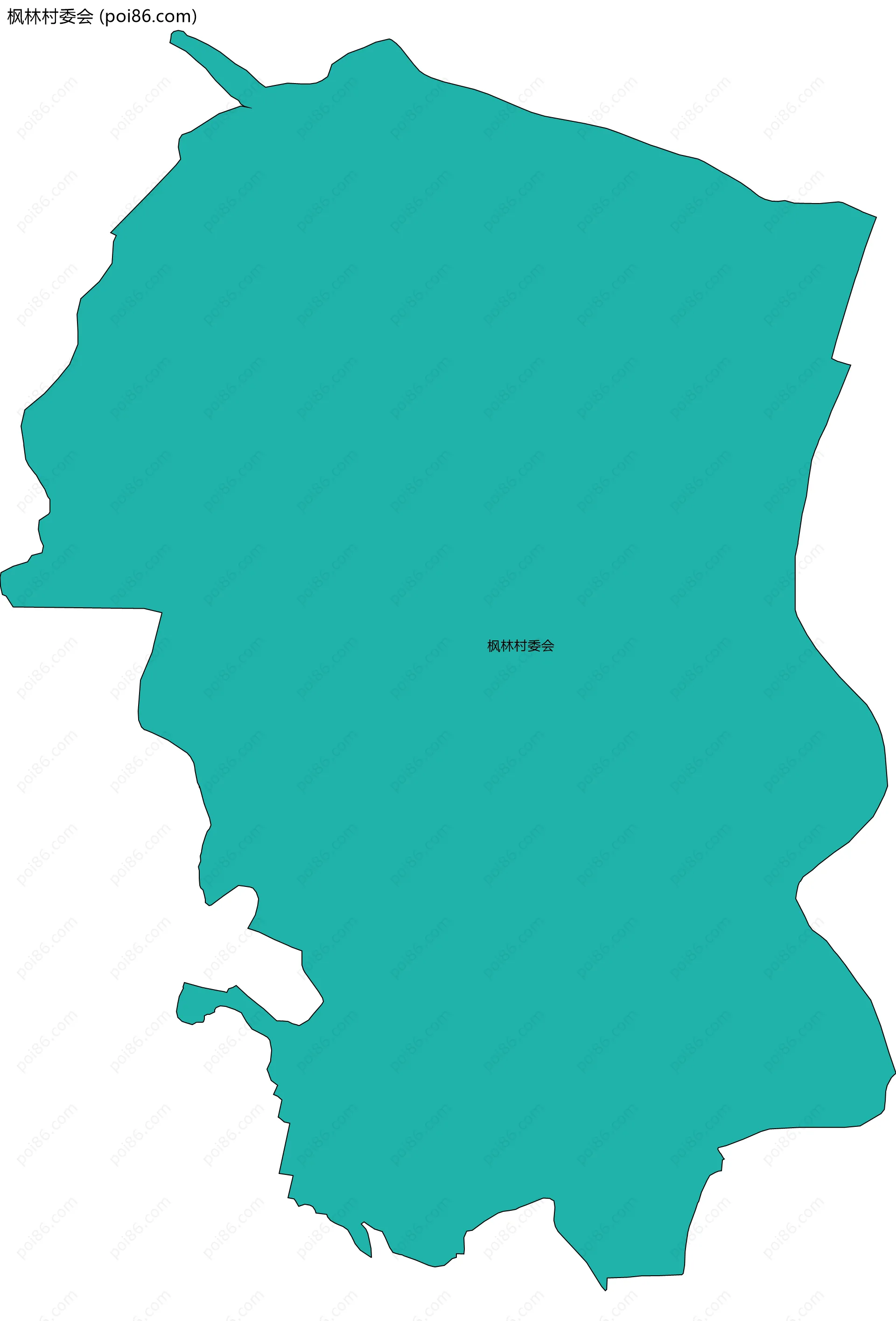 枫林村委会边界地图