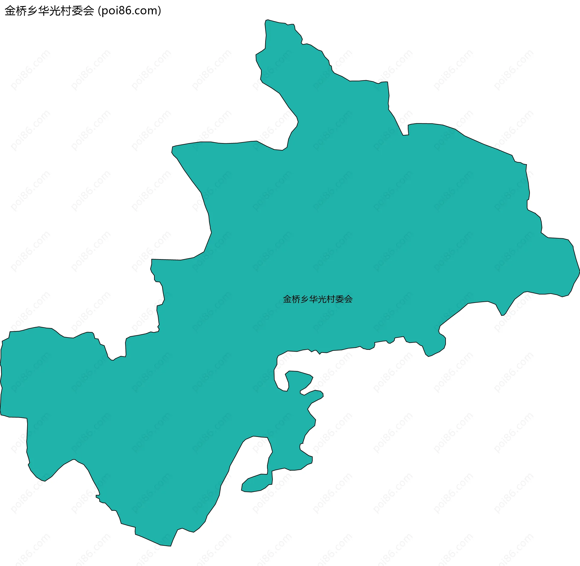 金桥乡华光村委会边界地图