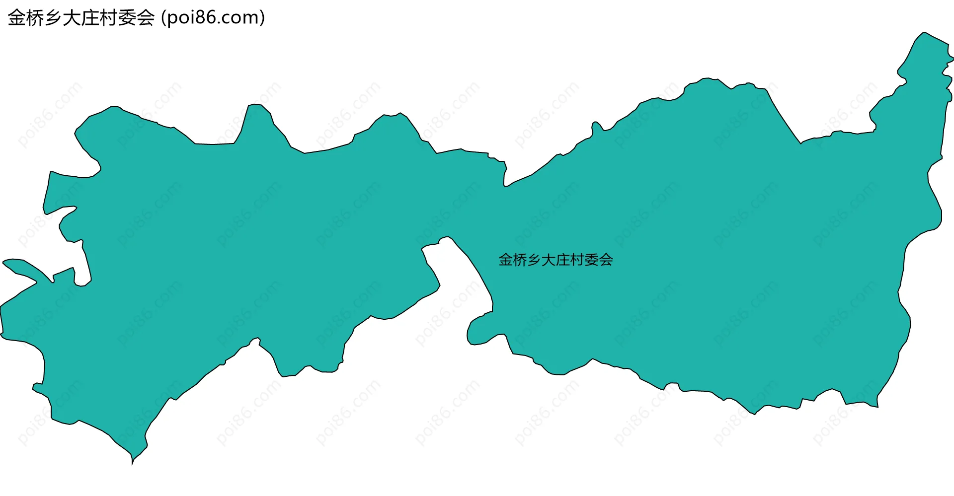 金桥乡大庄村委会边界地图