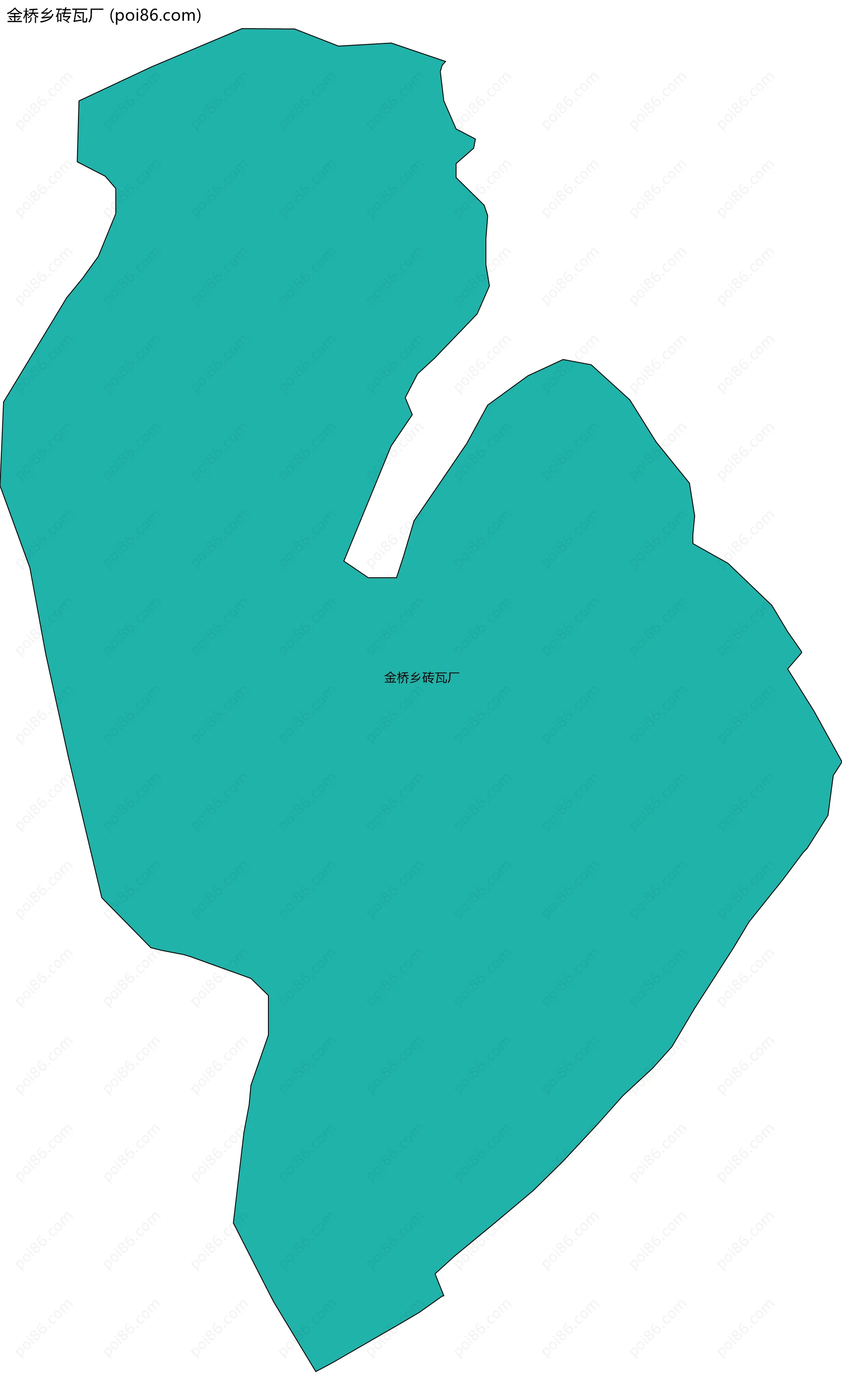 金桥乡砖瓦厂边界地图