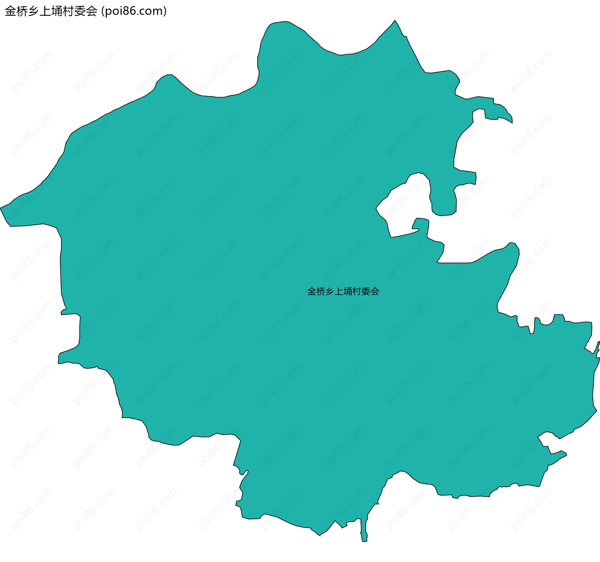 金桥乡上埇村委会边界地图