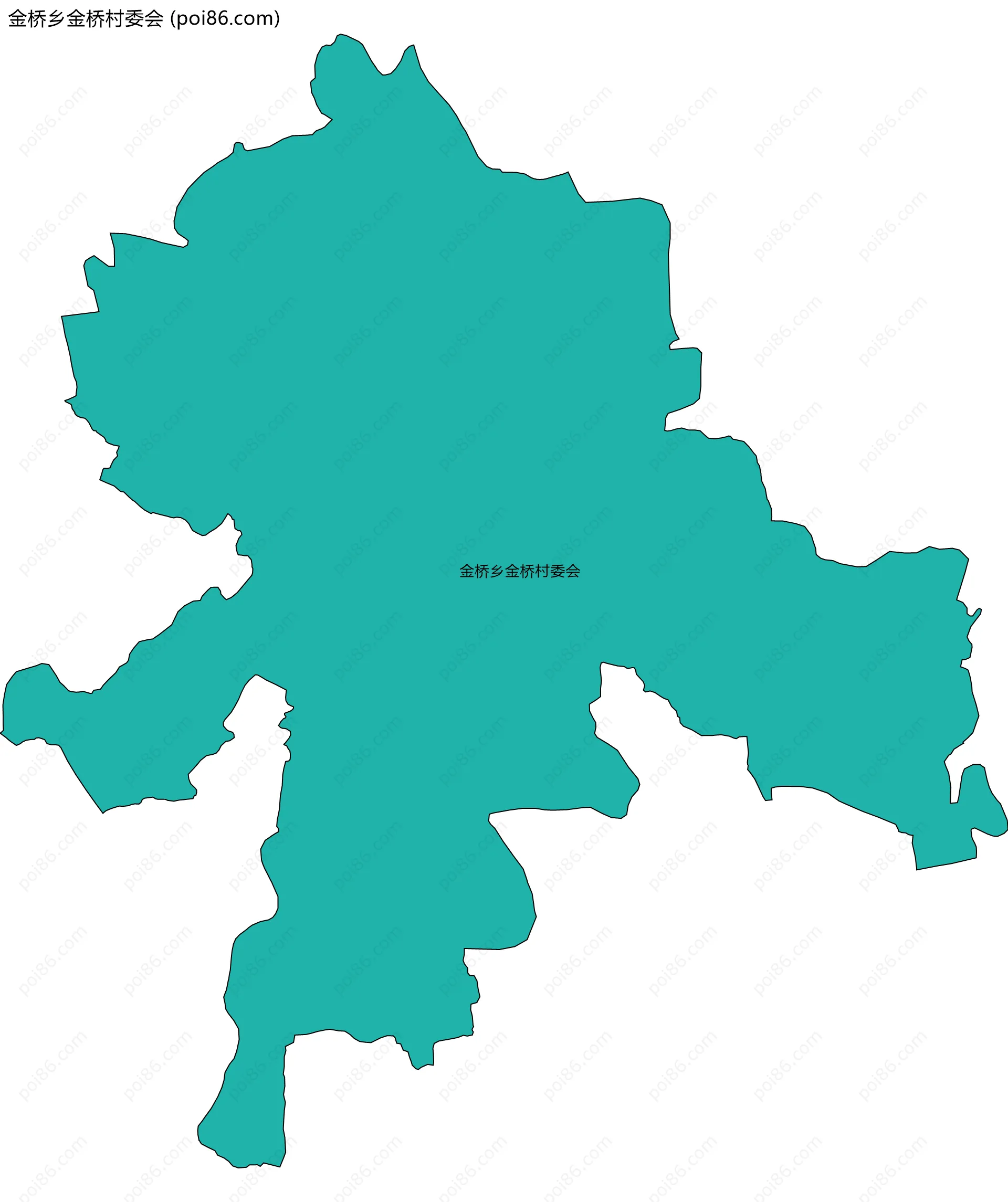 金桥乡金桥村委会边界地图