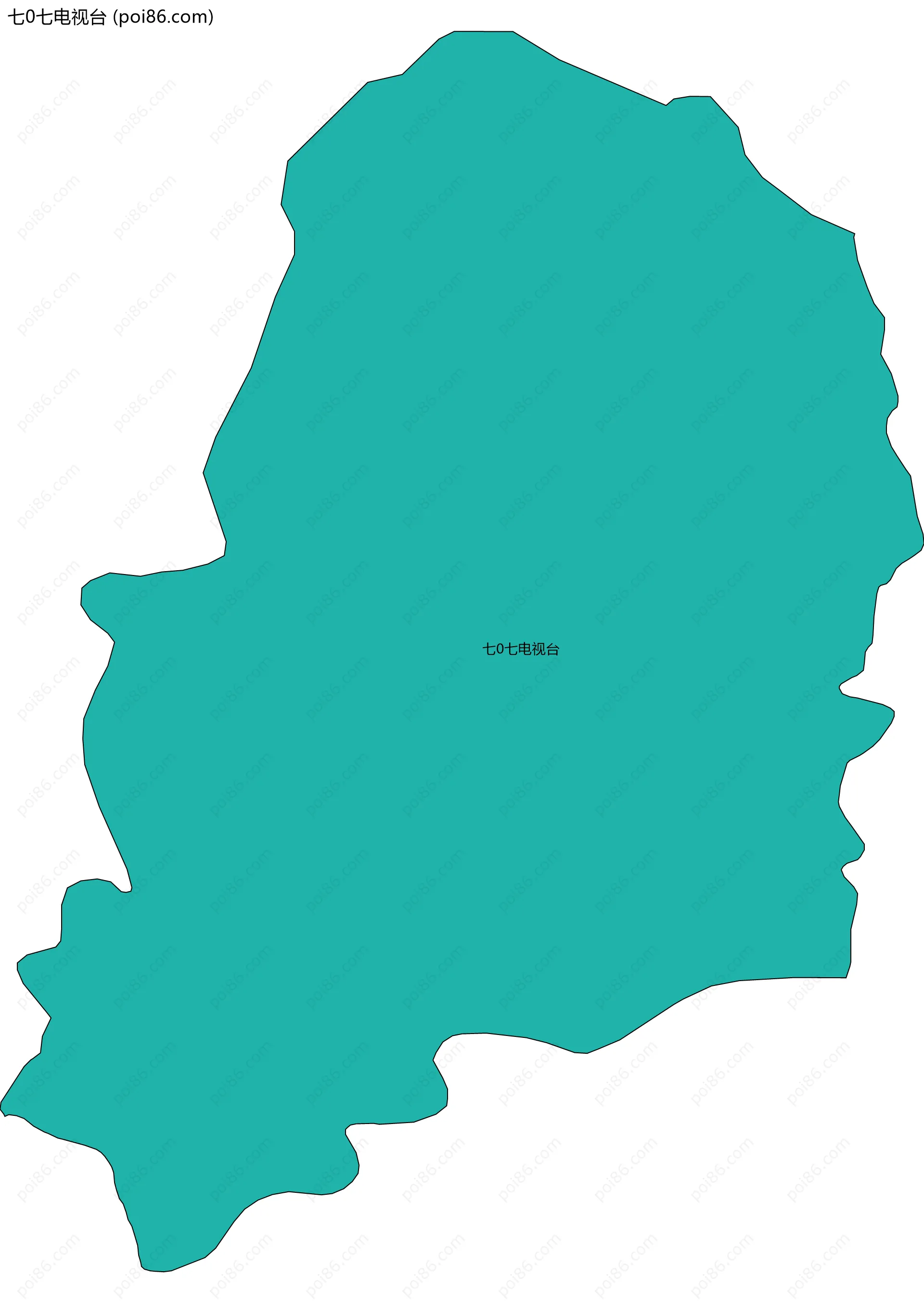 七0七电视台边界地图