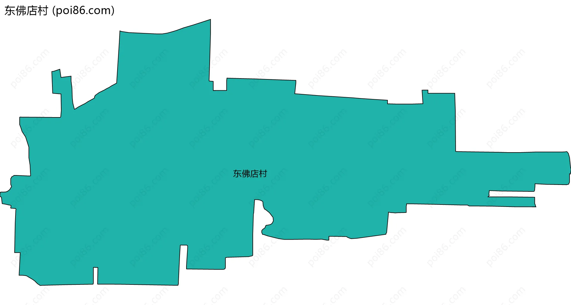 东佛店村边界地图