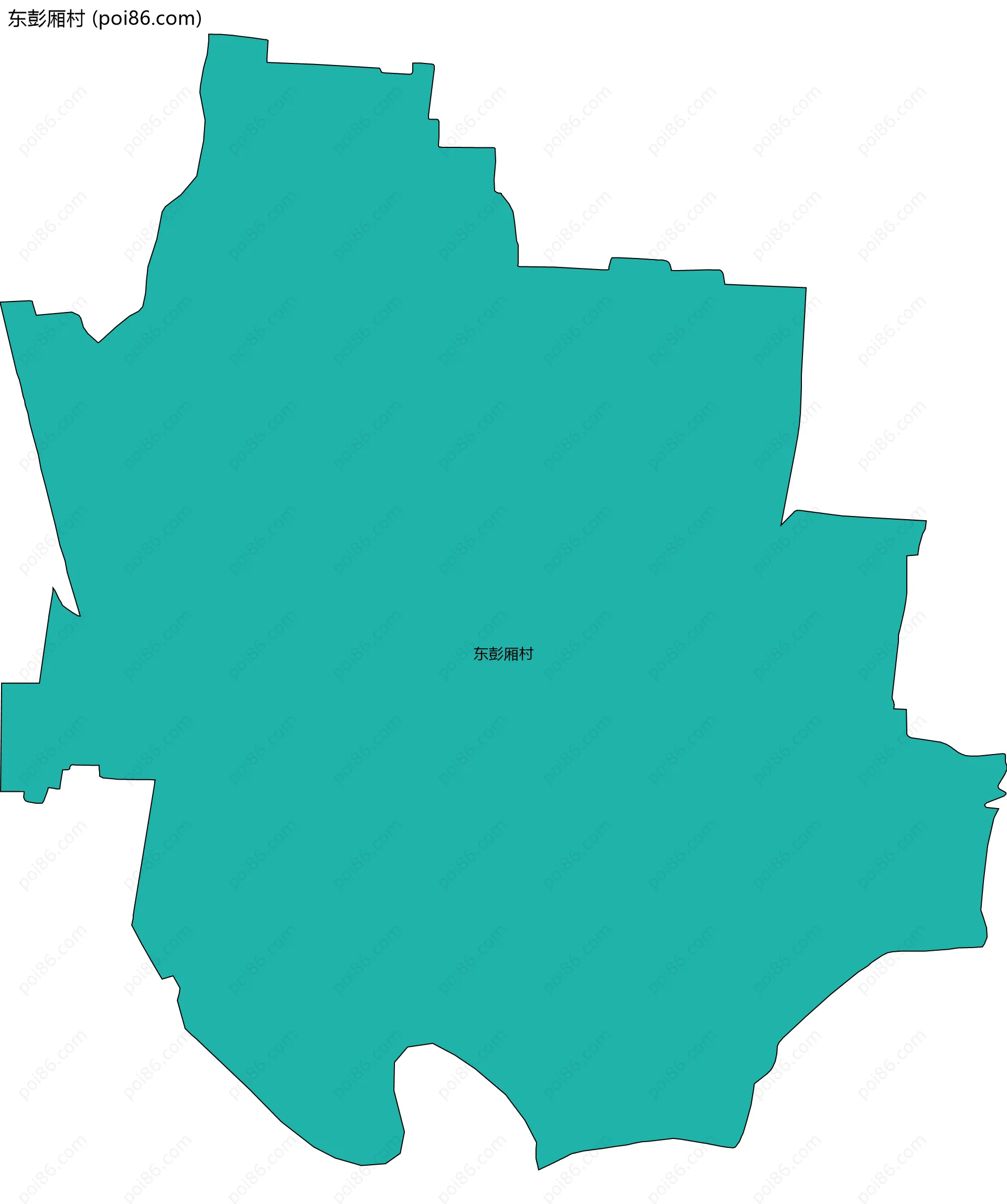 东彭厢村边界地图