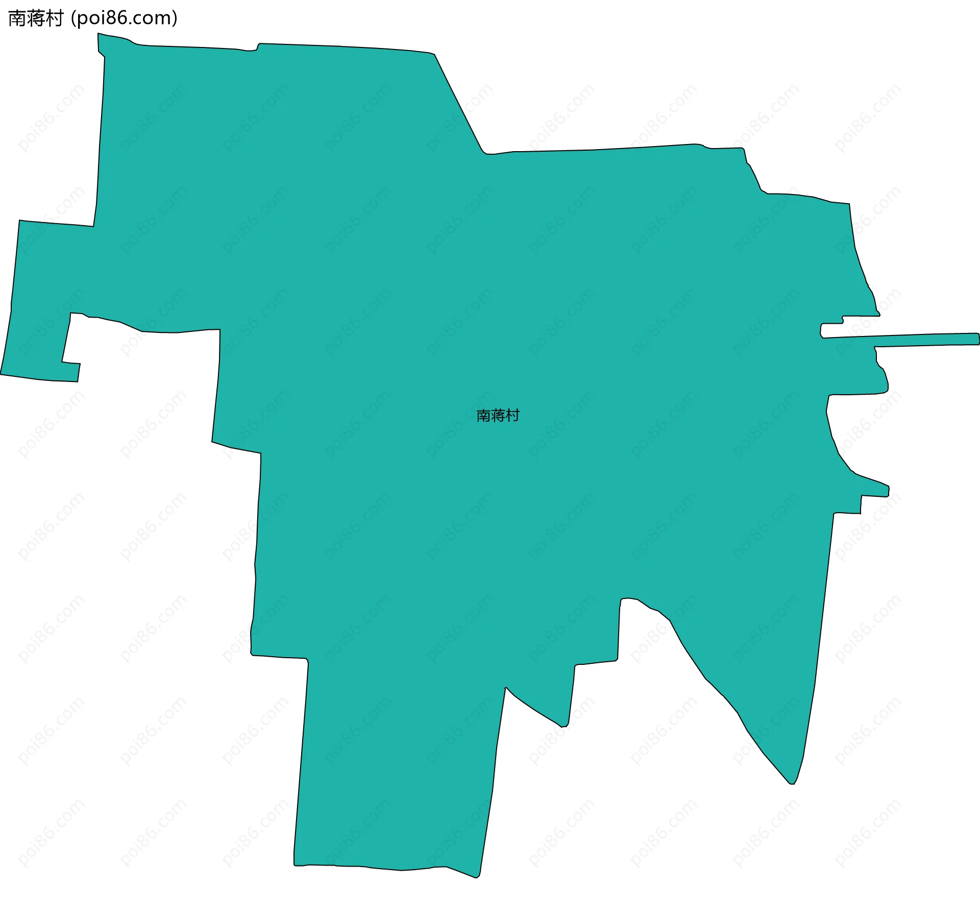 南蒋村边界地图
