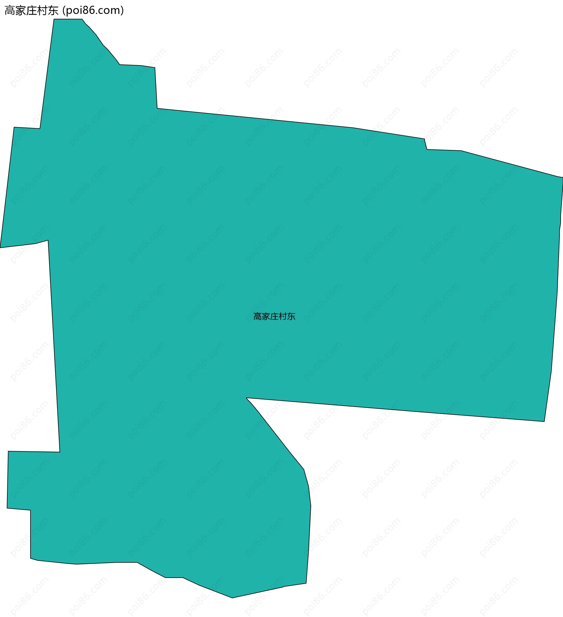 高家庄村东边界地图