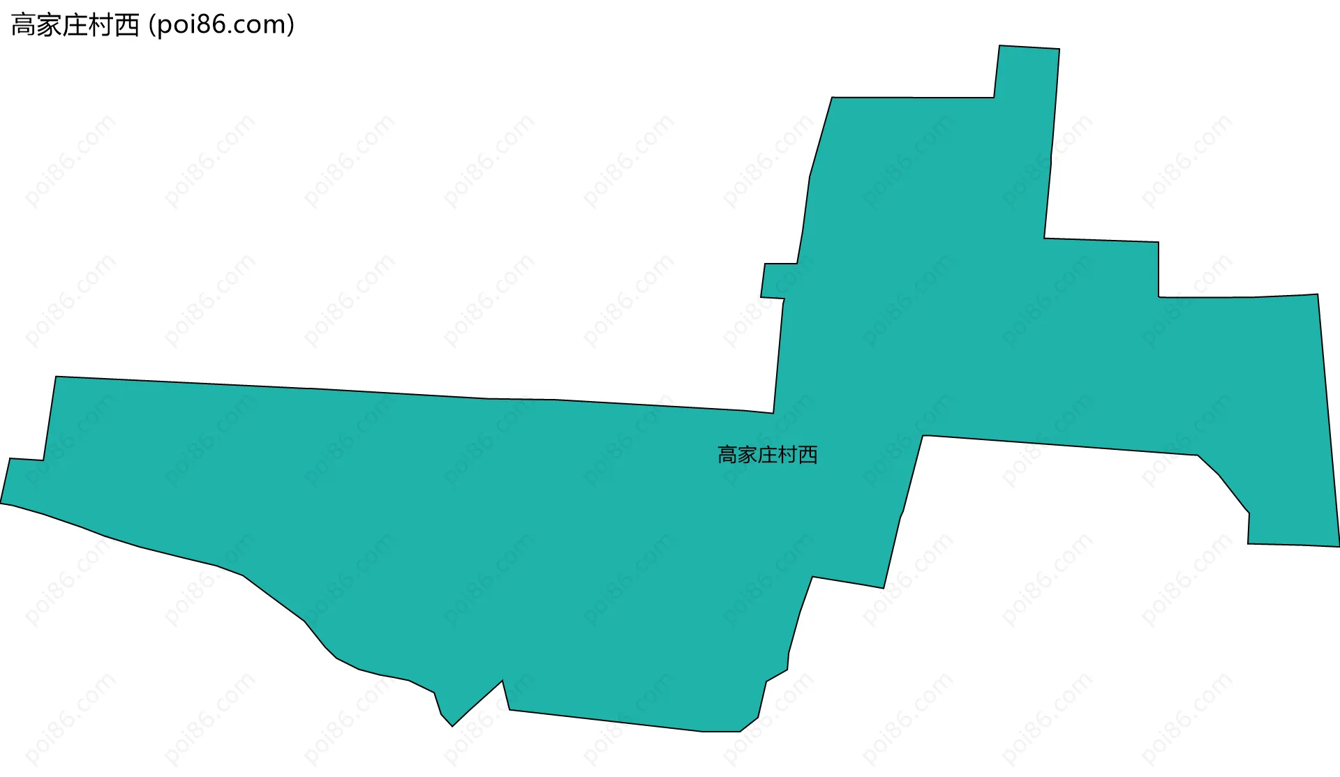 高家庄村西边界地图