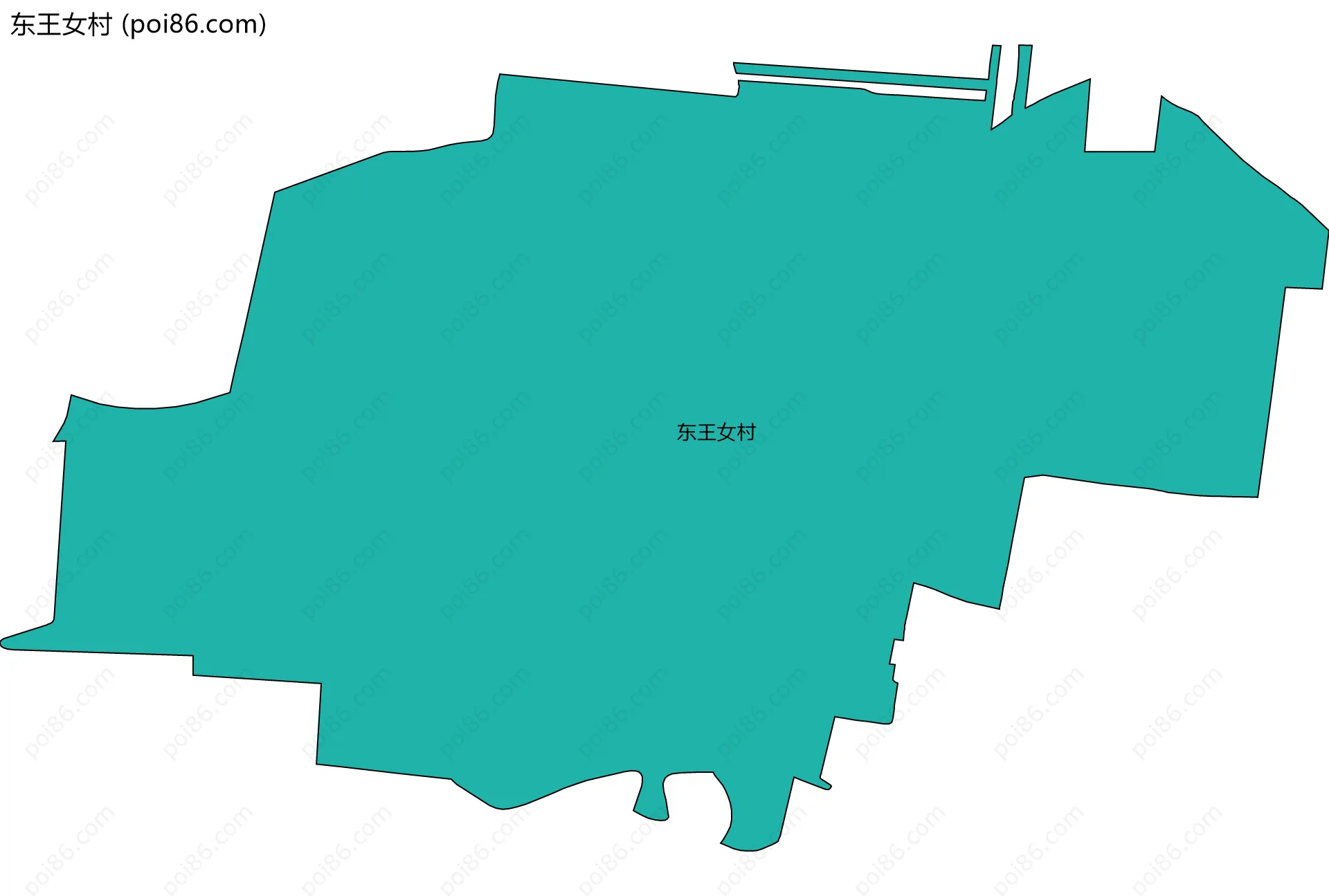 东王女村边界地图