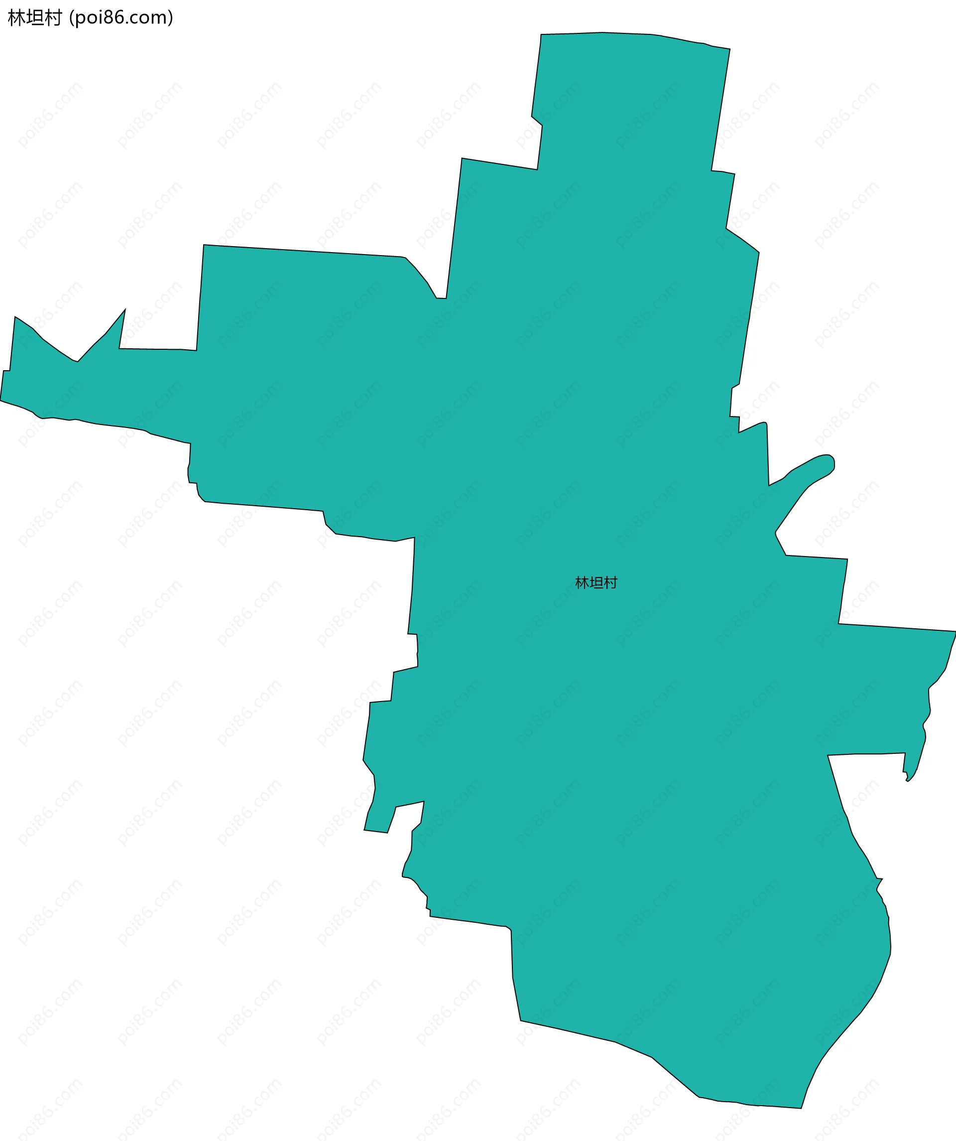 林坦村边界地图